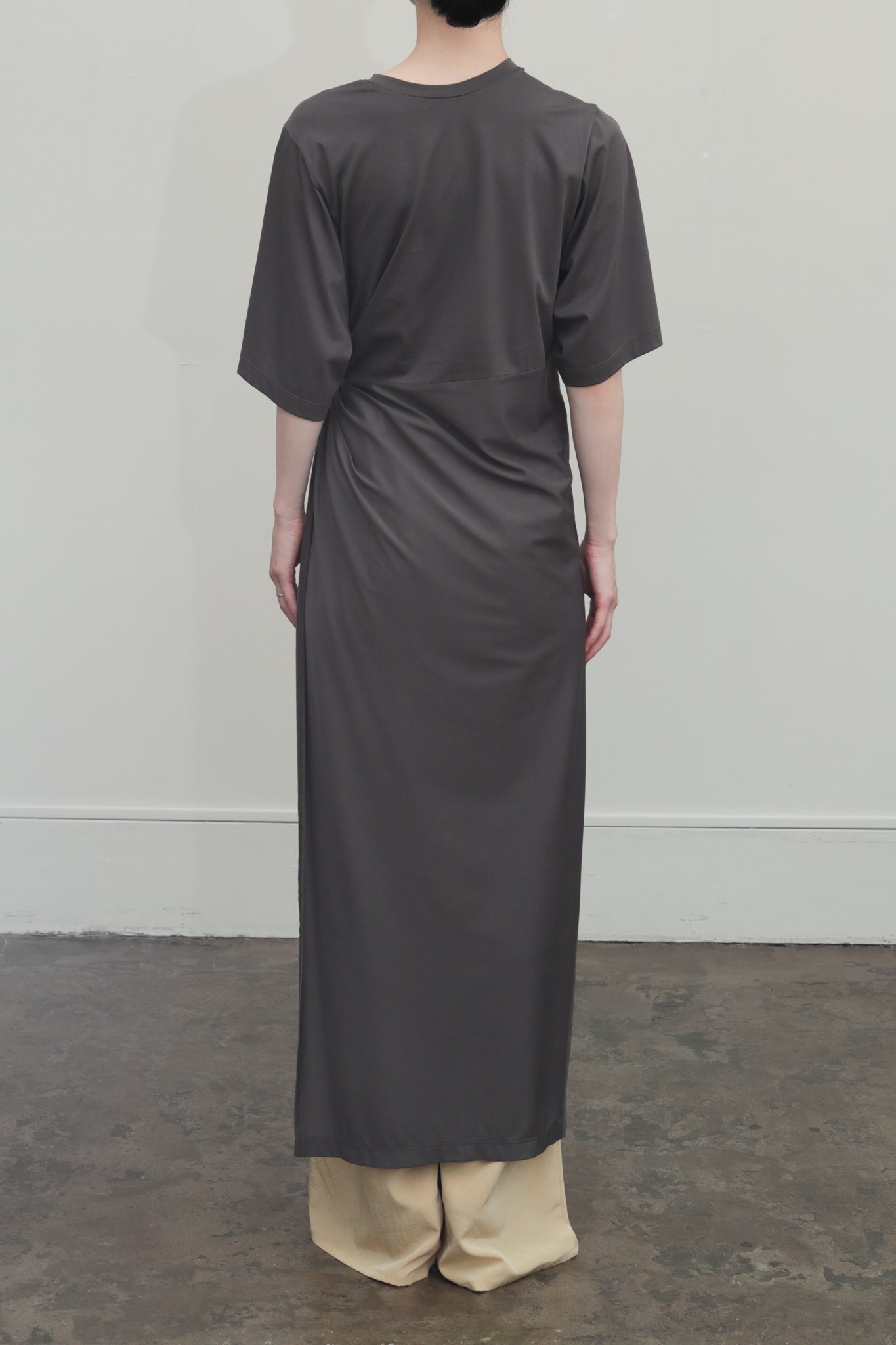 【Pre-order】Super High Guage Jersey Twist Waist Dress（ls52494D）