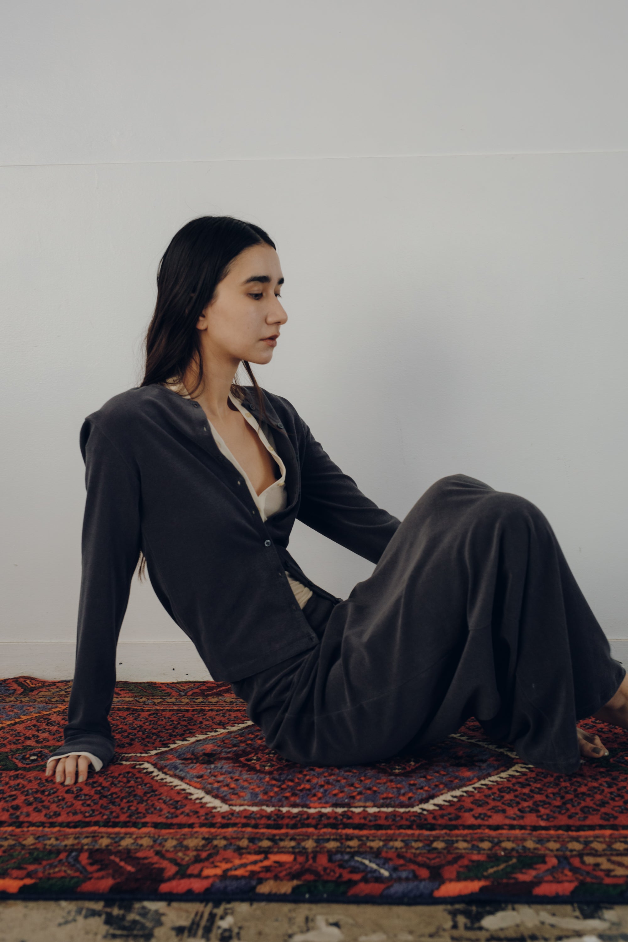 High Gauge Pile Tight Hem Cardigan (ls64618T)