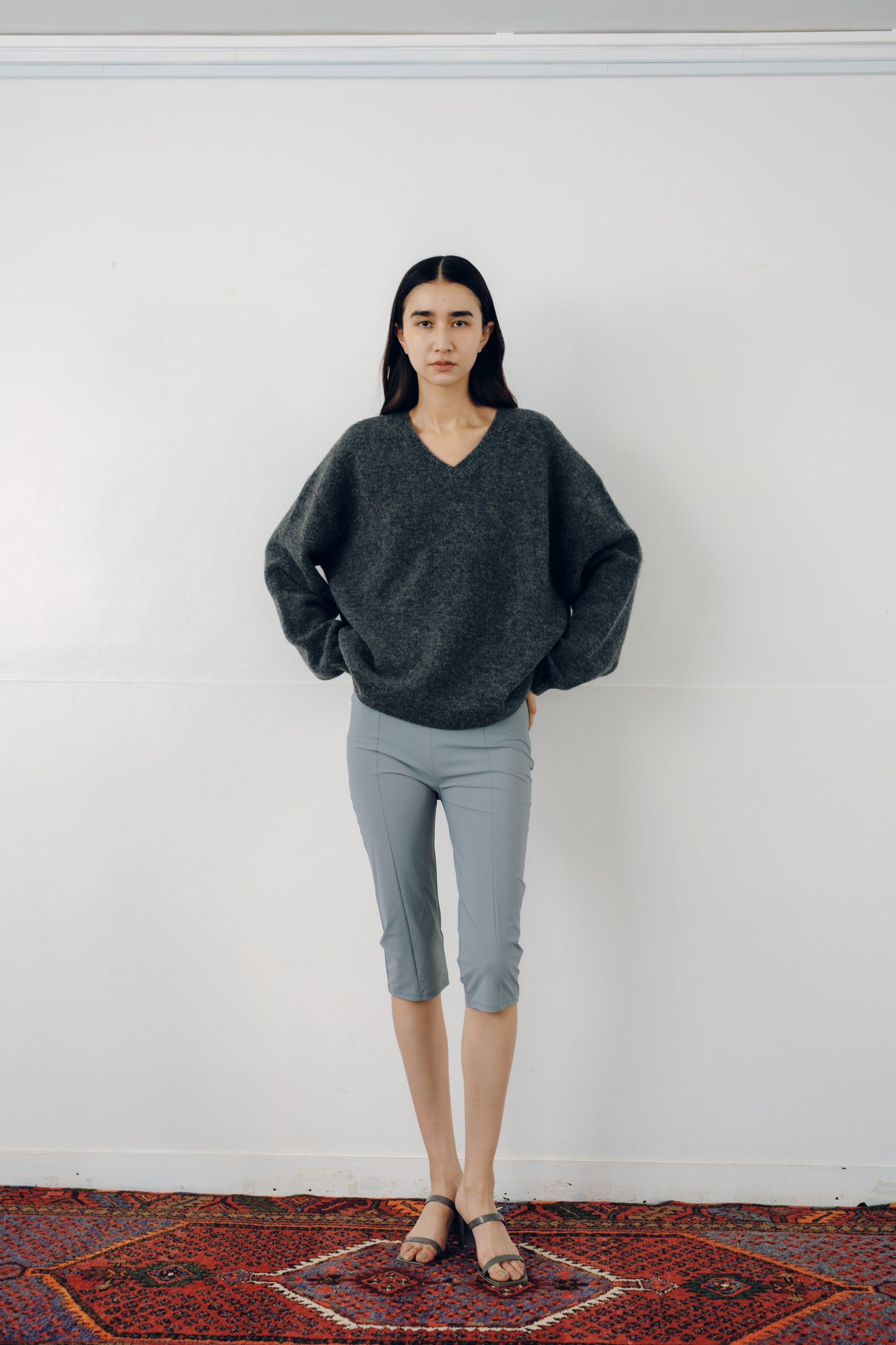 Recycled Nylon Half Leggings(ls64620P)