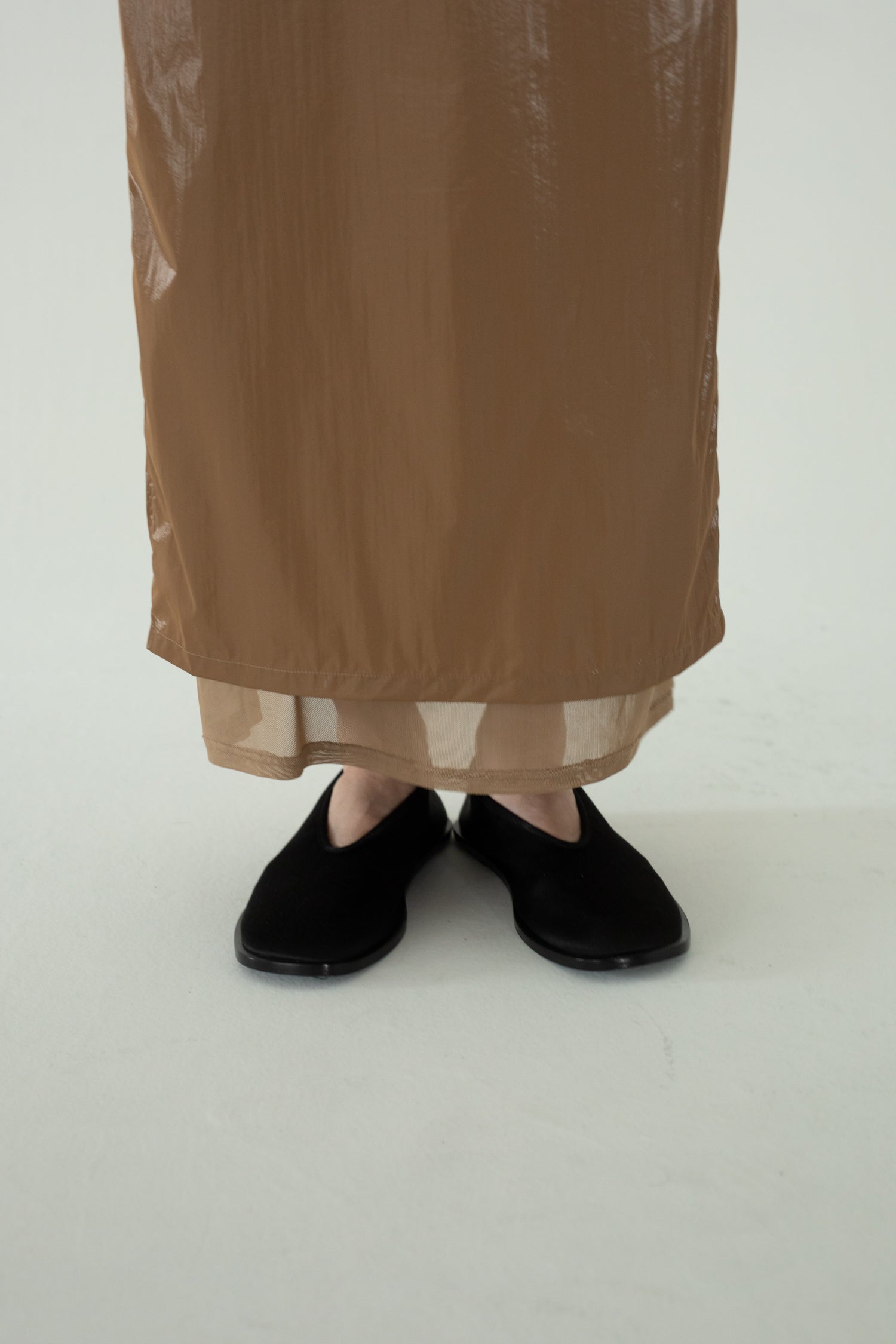【展示会/後】Plastic Fabric Layerd Skirt (ls62574S) ¥28,600-