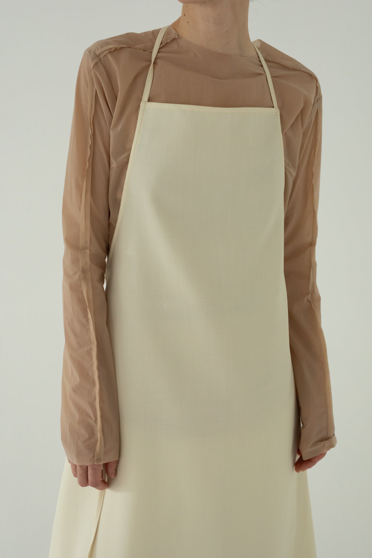 【展示会/後】Nylon Stretch Taffeta Seam Top (ls62570T) ¥23,100-