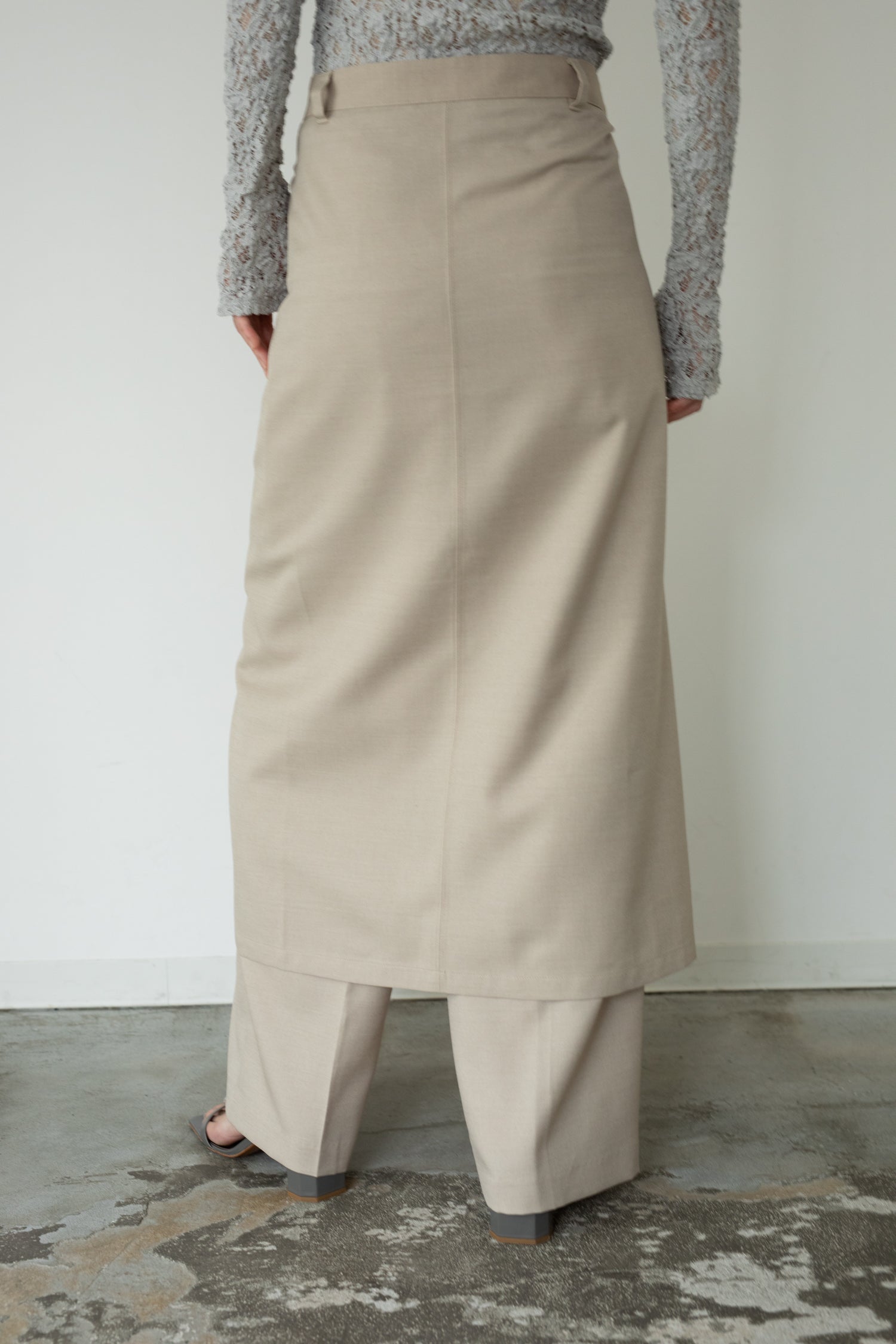 【展示会/後】Wool Mix Salon Skirt (ls62590S) ¥28,600-