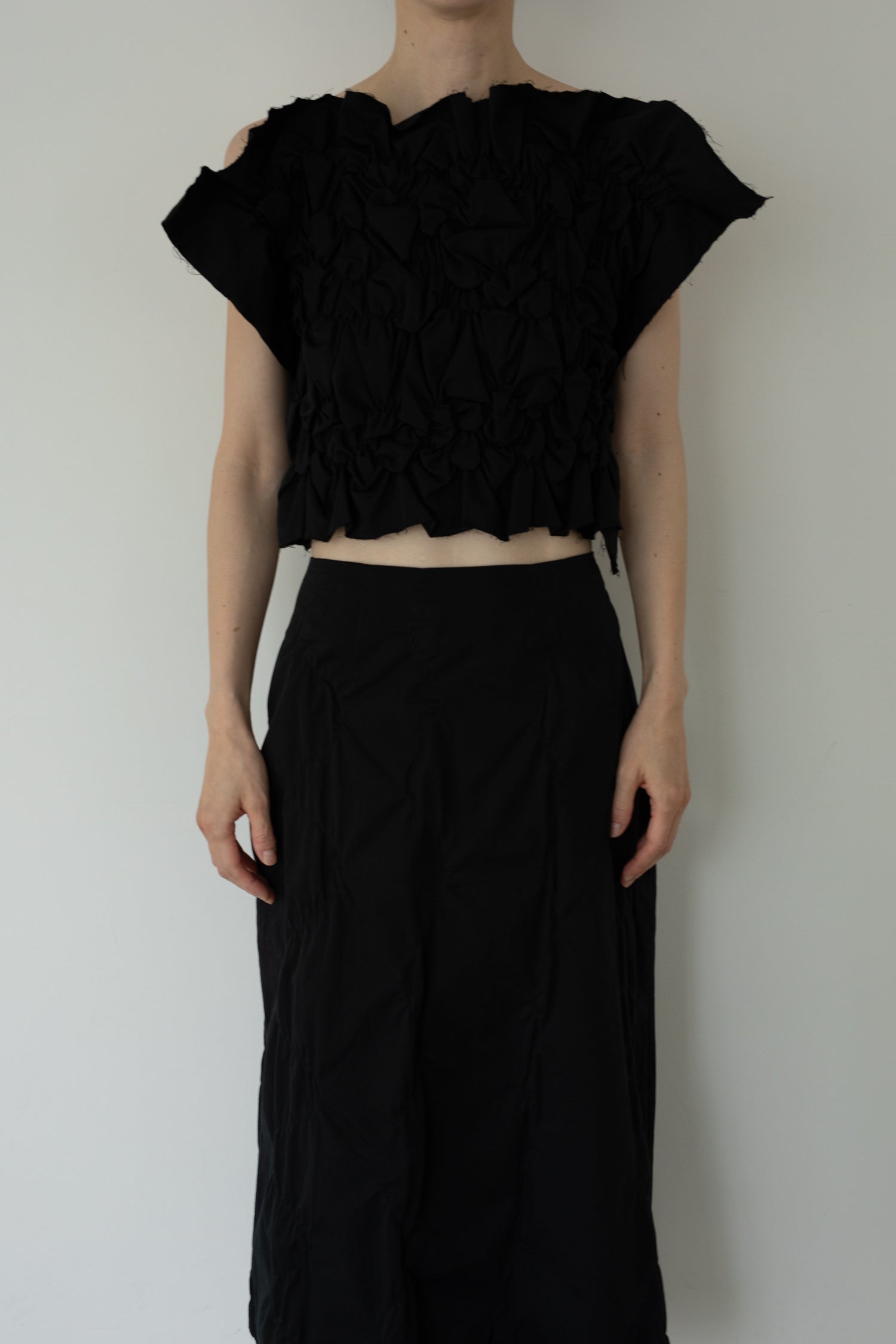 【展示会/後】Organic Cotton Shirring Bib(ls62578T) ¥20,900-