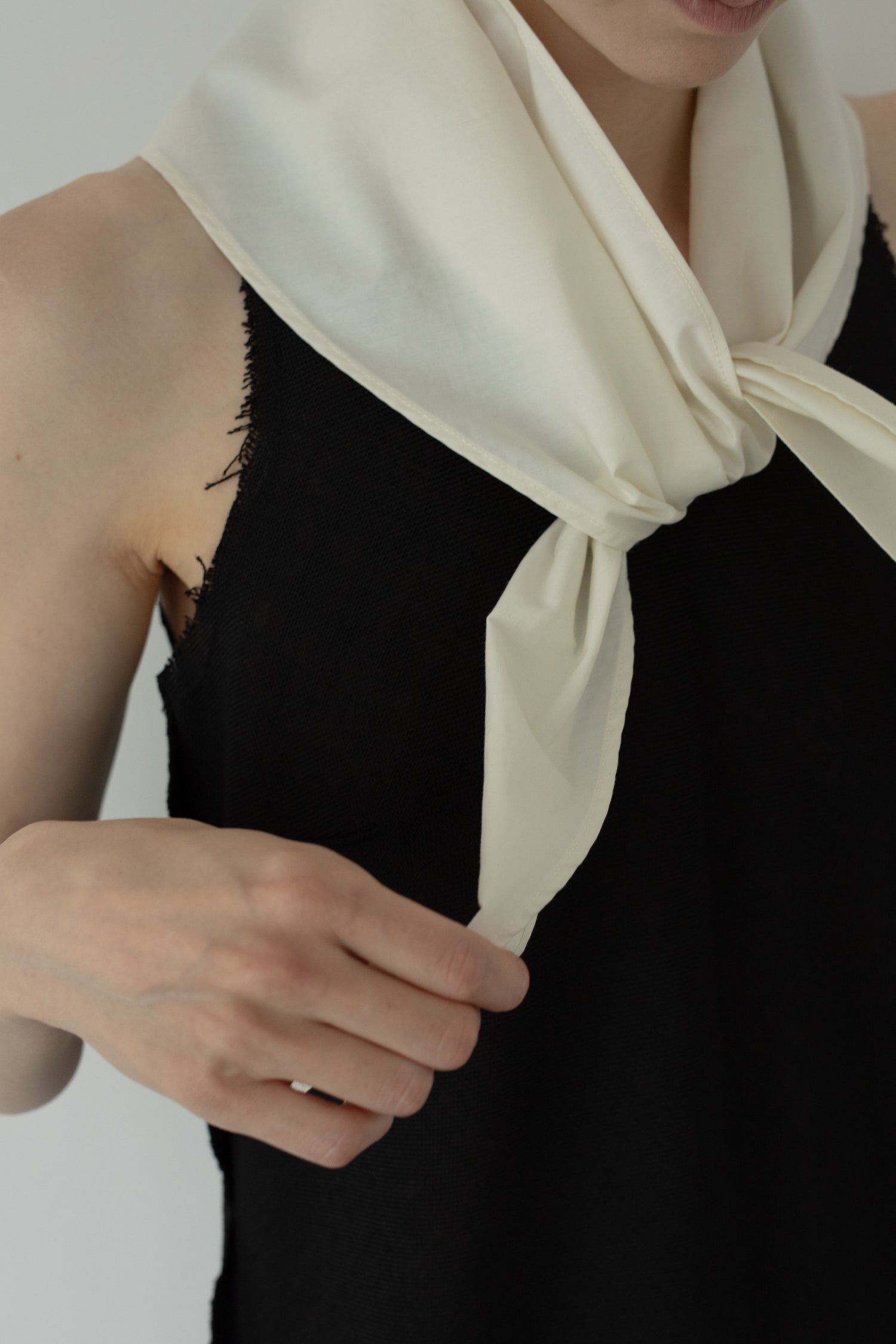 【展示会/後】Linen Like PL Unhemmed Dress (ls62592D)  ¥37,400-