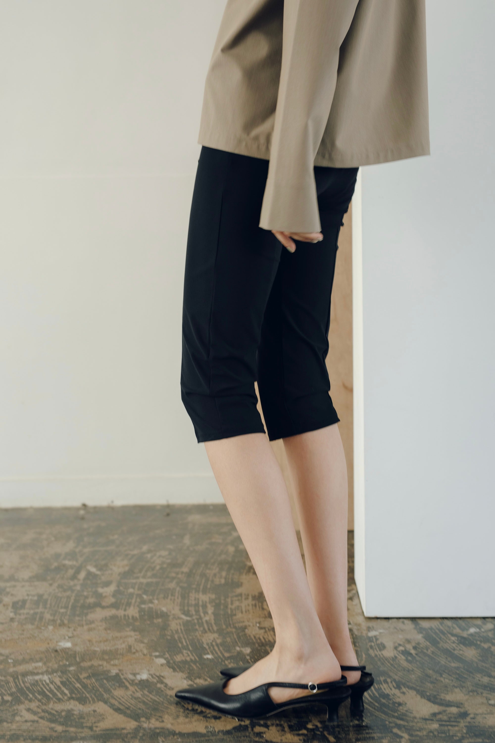 Recycled Nylon Half Leggings(ls64620P)