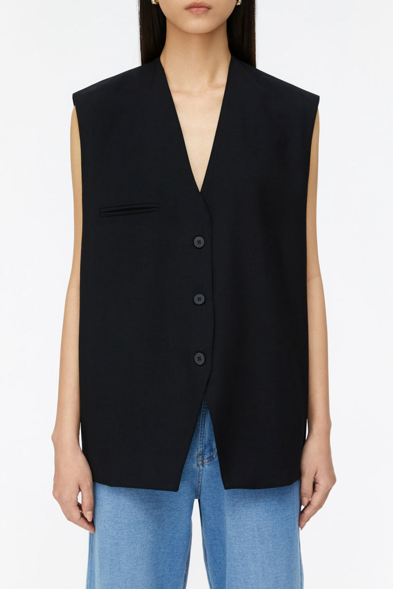 【Studio Doe】Classy Buttoned Blazer(DN-254OSU38-RBK)