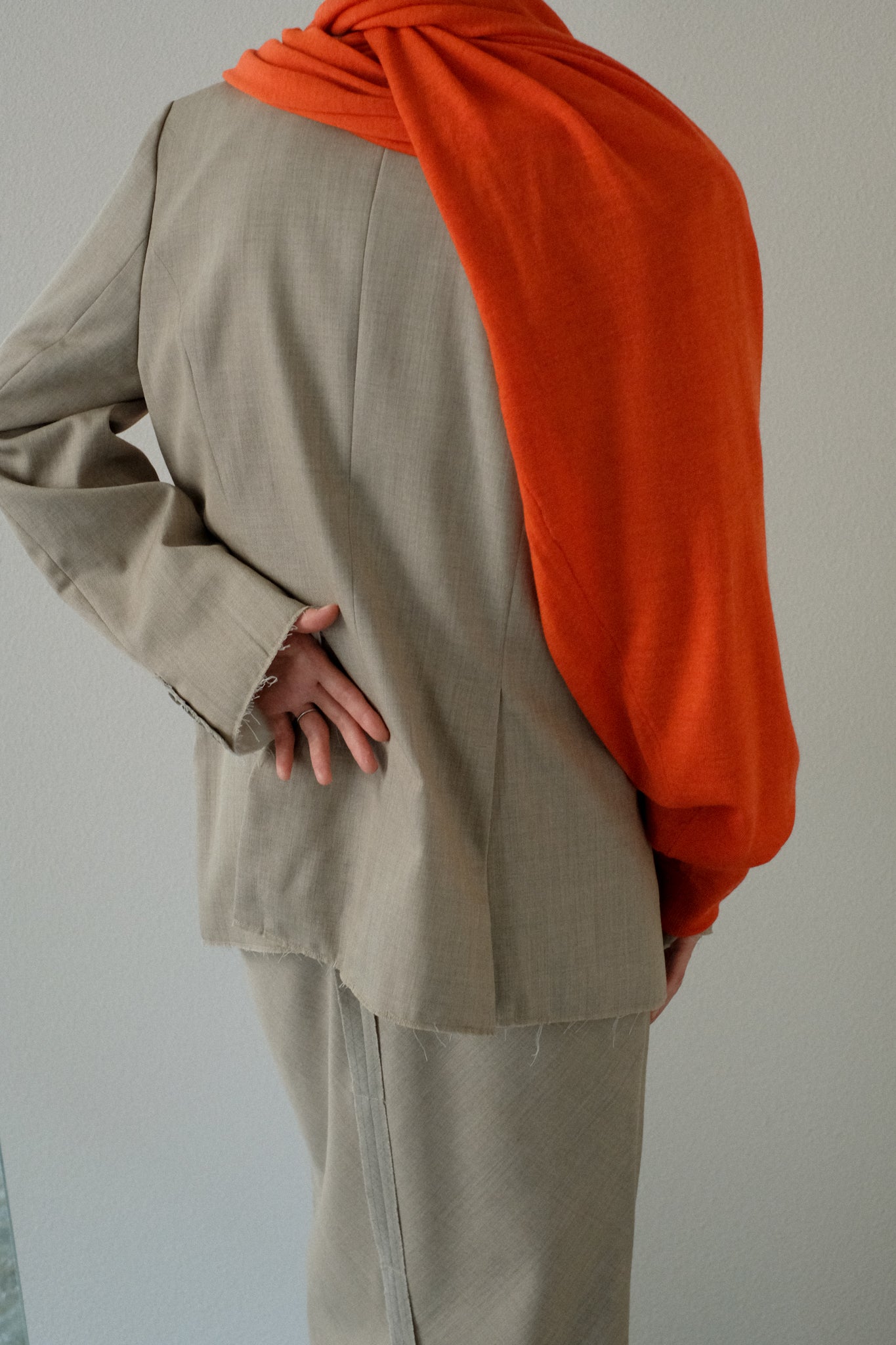 Extra Fine Merino Wool Sling Bolero（ls34395A）