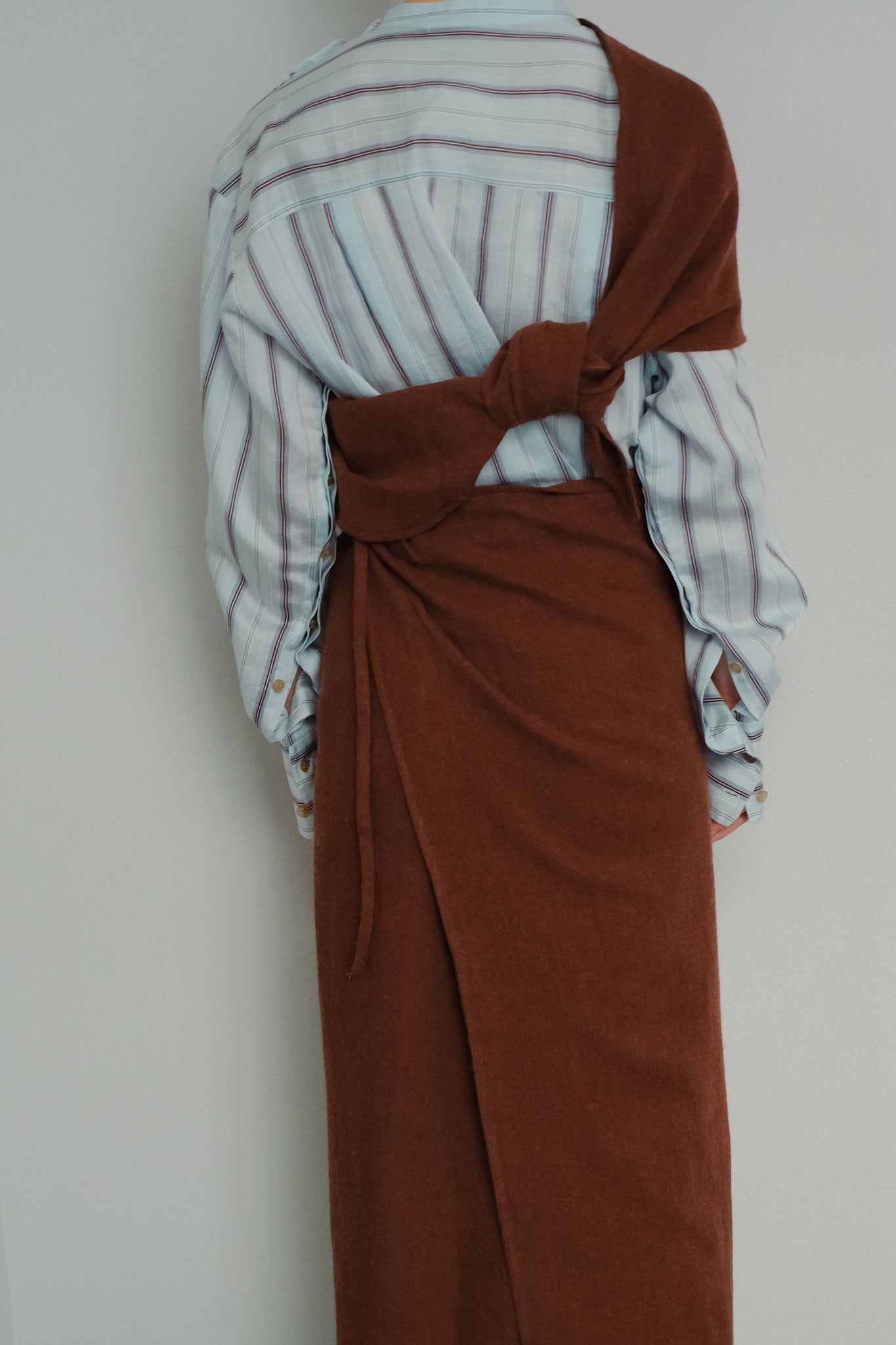 Stripe Epee Shirt Long Dress（ls24342D）