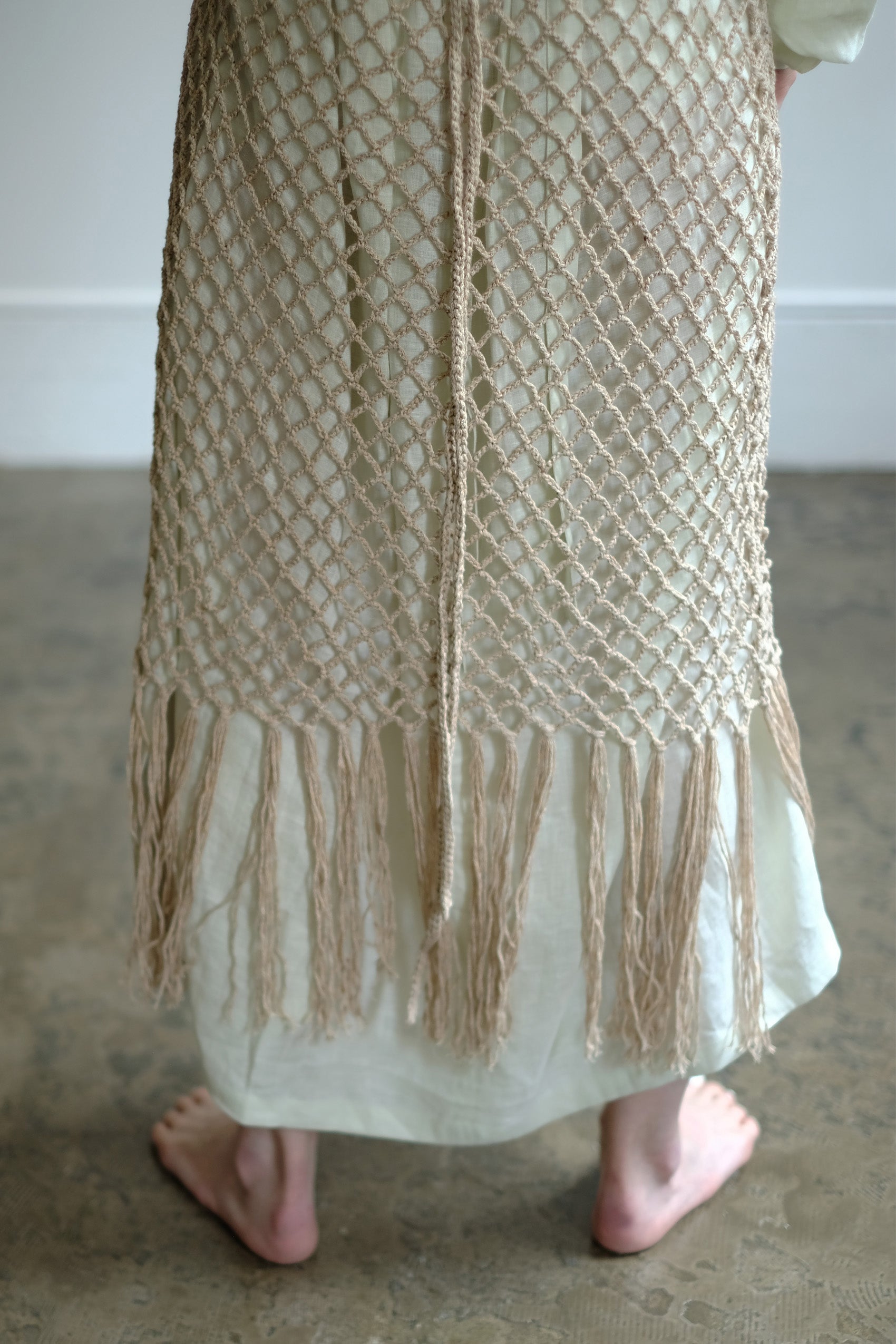 Handmade Macrame Knit Dress（ls087）
