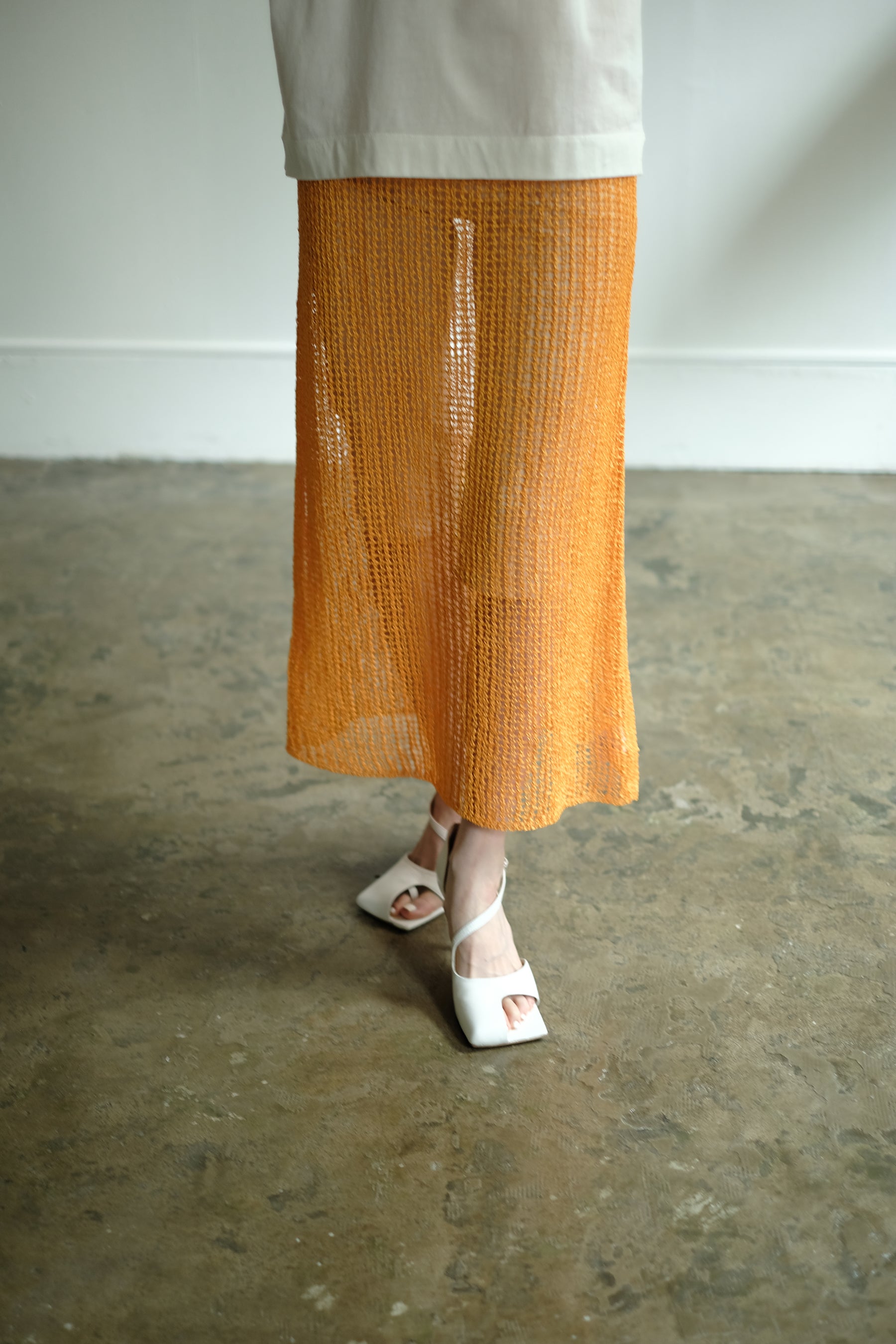 Tape Yarn Mesh Skirt（ls12226S）