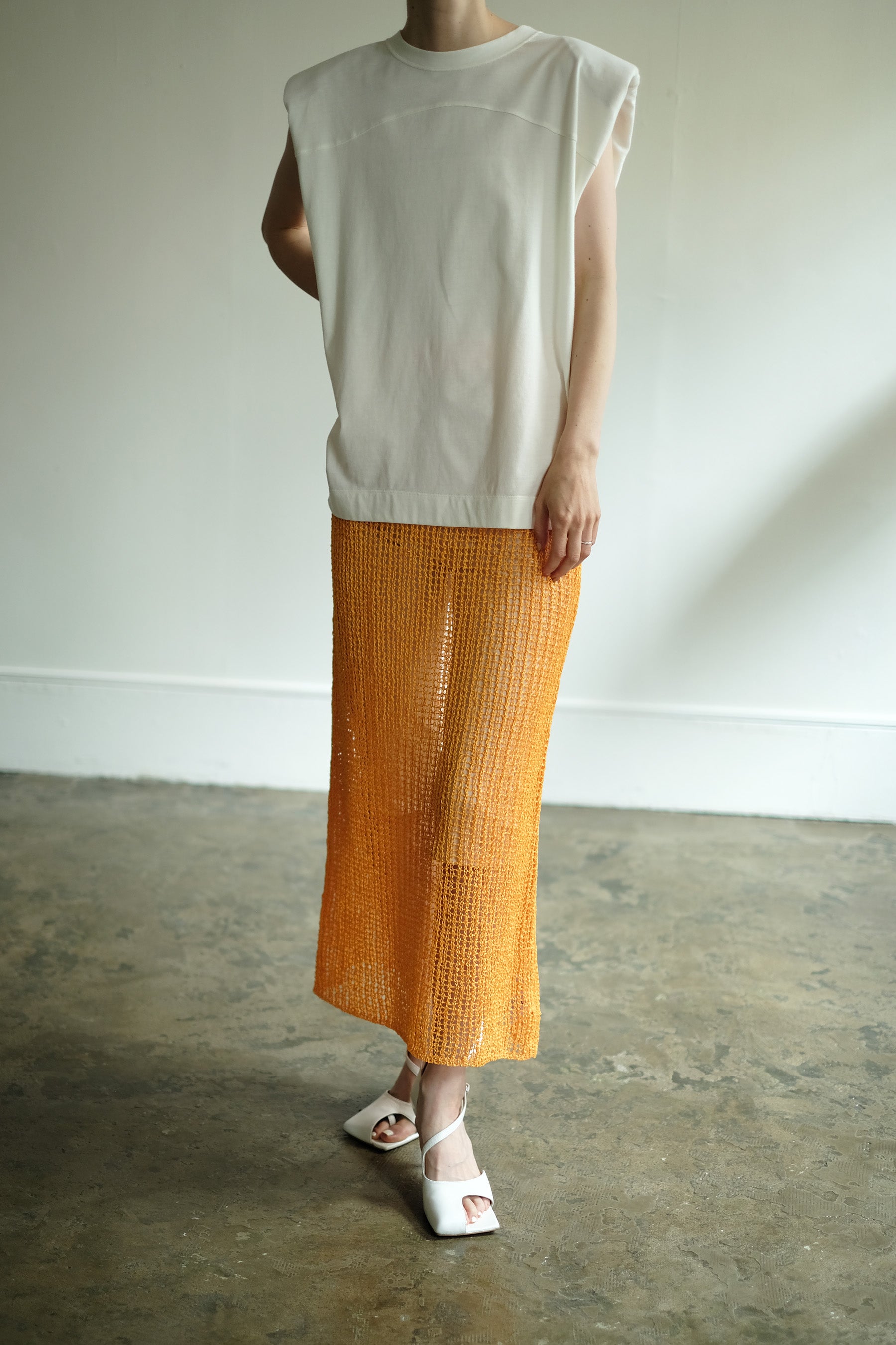 Tape Yarn Mesh Skirt（ls12226S）