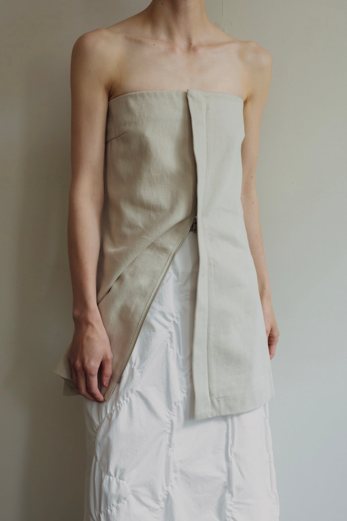 Hemp Organic Cotton Bare Mini Dress (ls42435D)