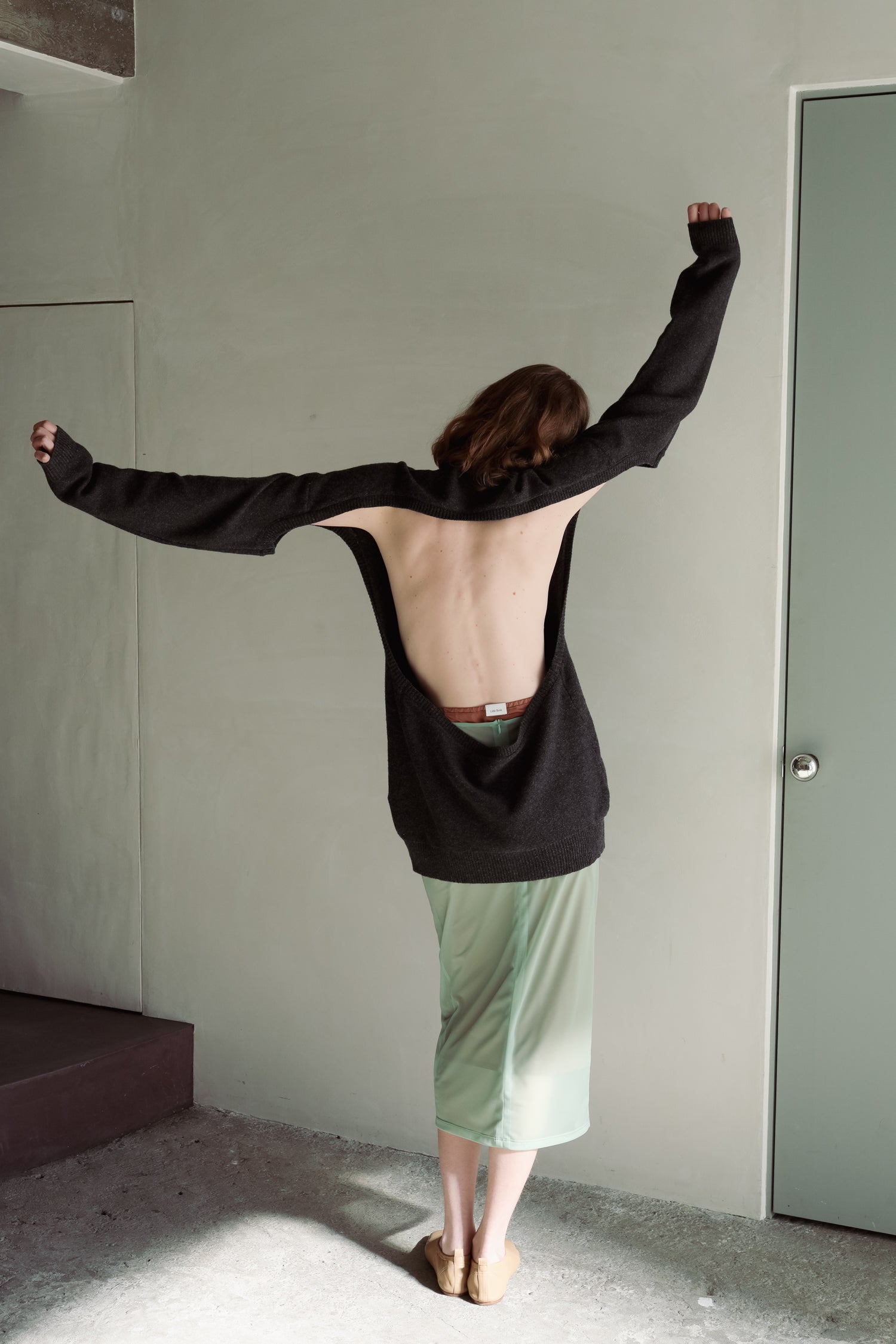 [Exhibition/Destination] Sheer Tricot Skirt With Inner (ls54547S)