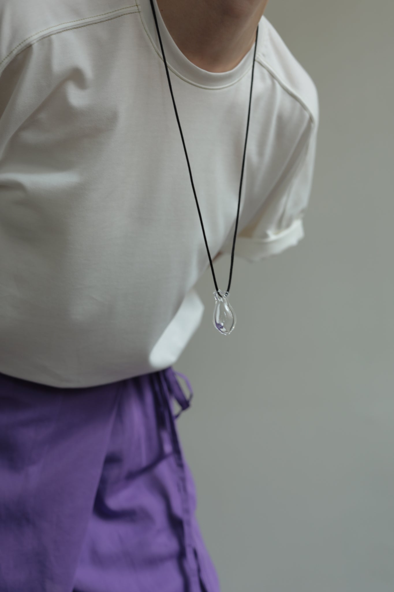 Little $uzie Apartment Exclusive【BENJAMIN by OCUCCI】Glass Heart Top With Cord