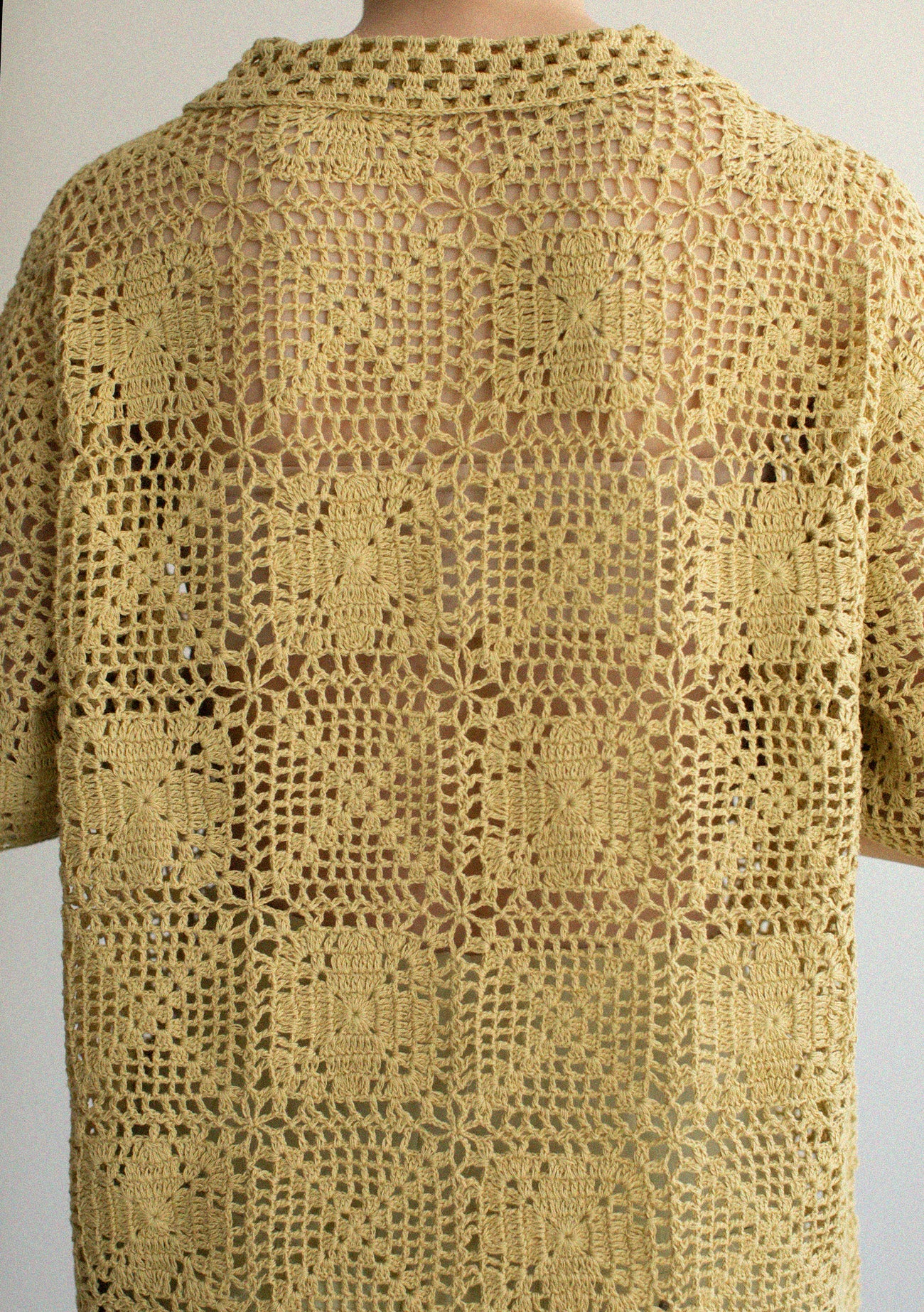 Hand-knitted Lace Patchwork Shirt（ls22289T）