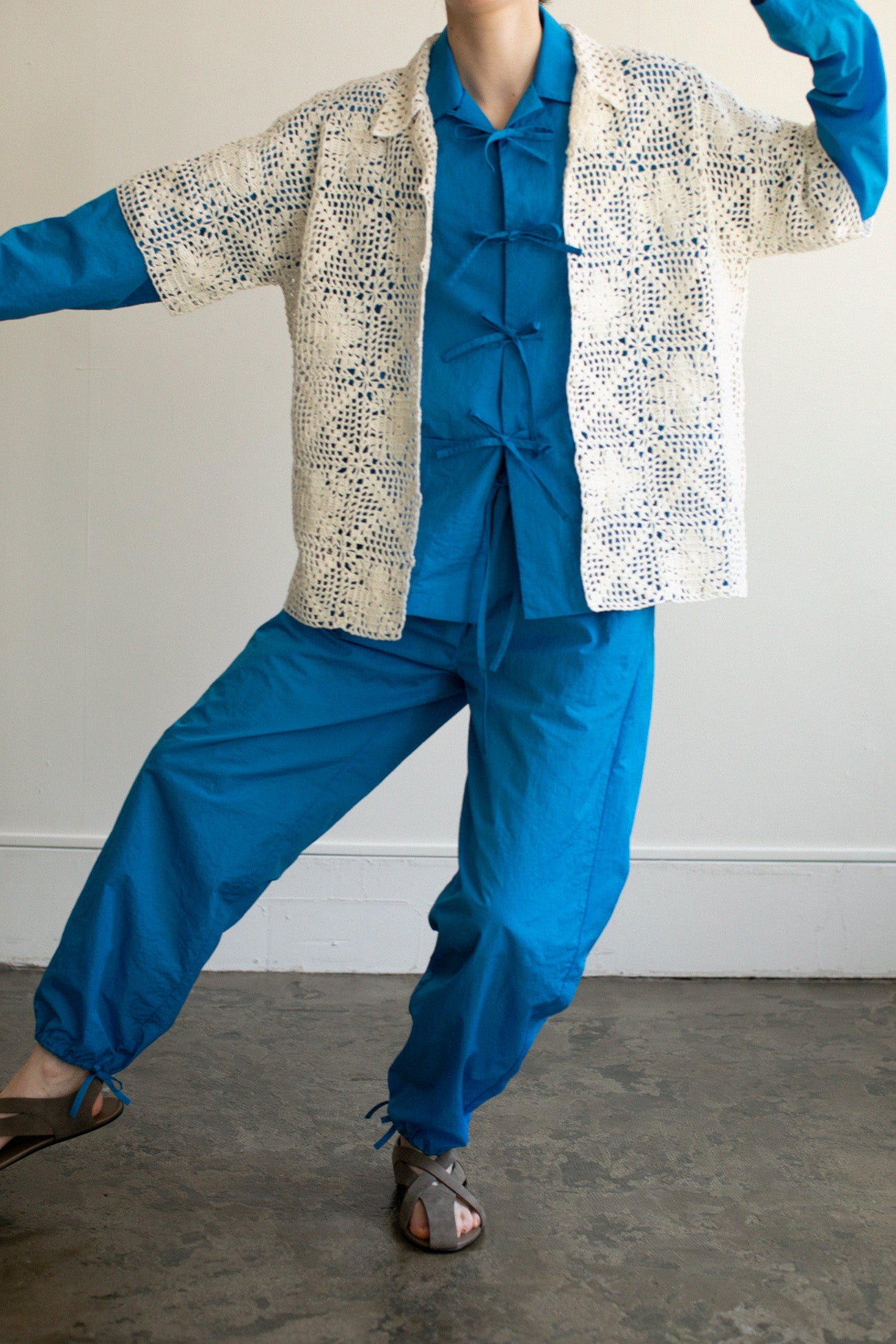 Open Collar Pajamas Shirt（ls22277T）