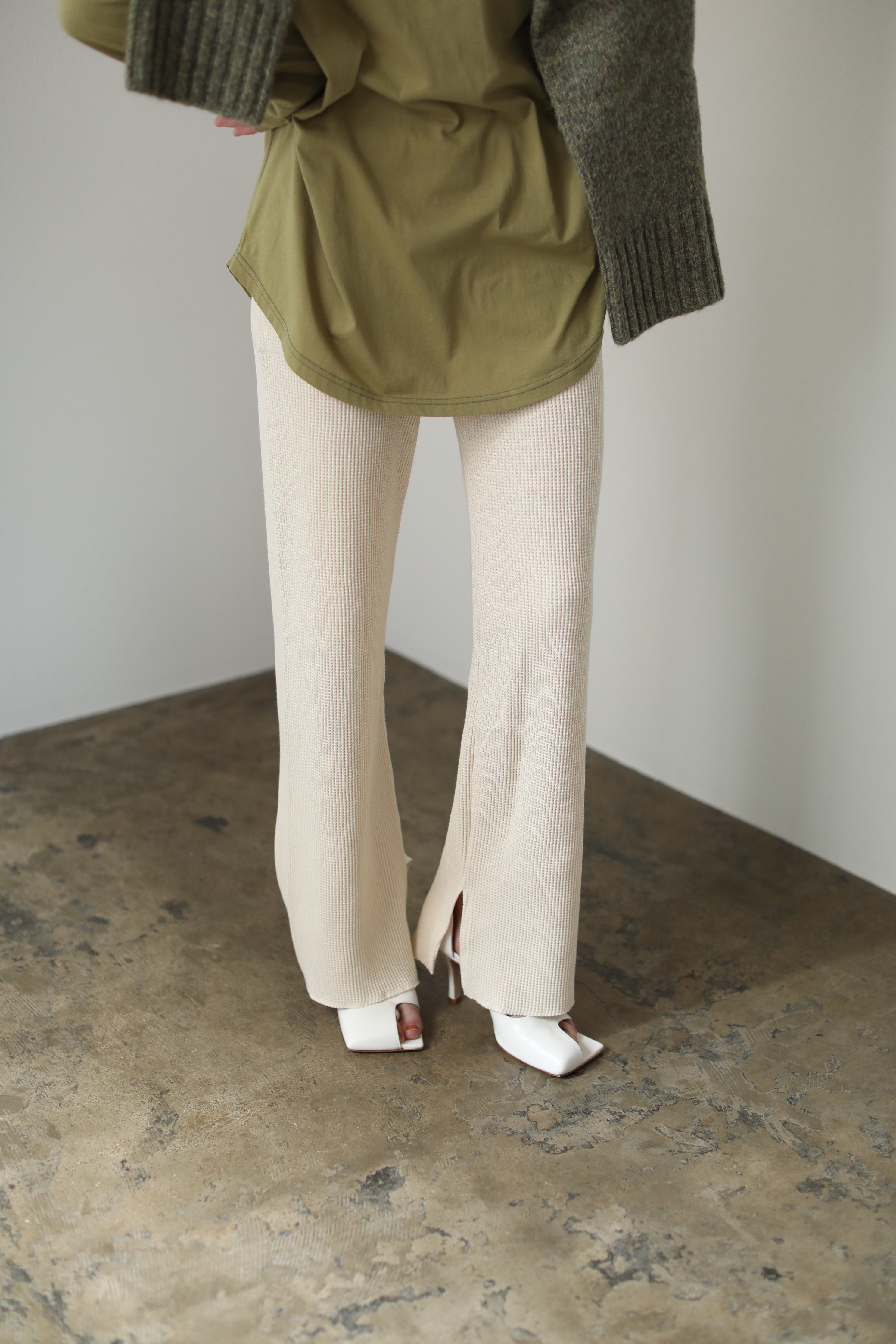 Waffle Slit Pants（ls125P）