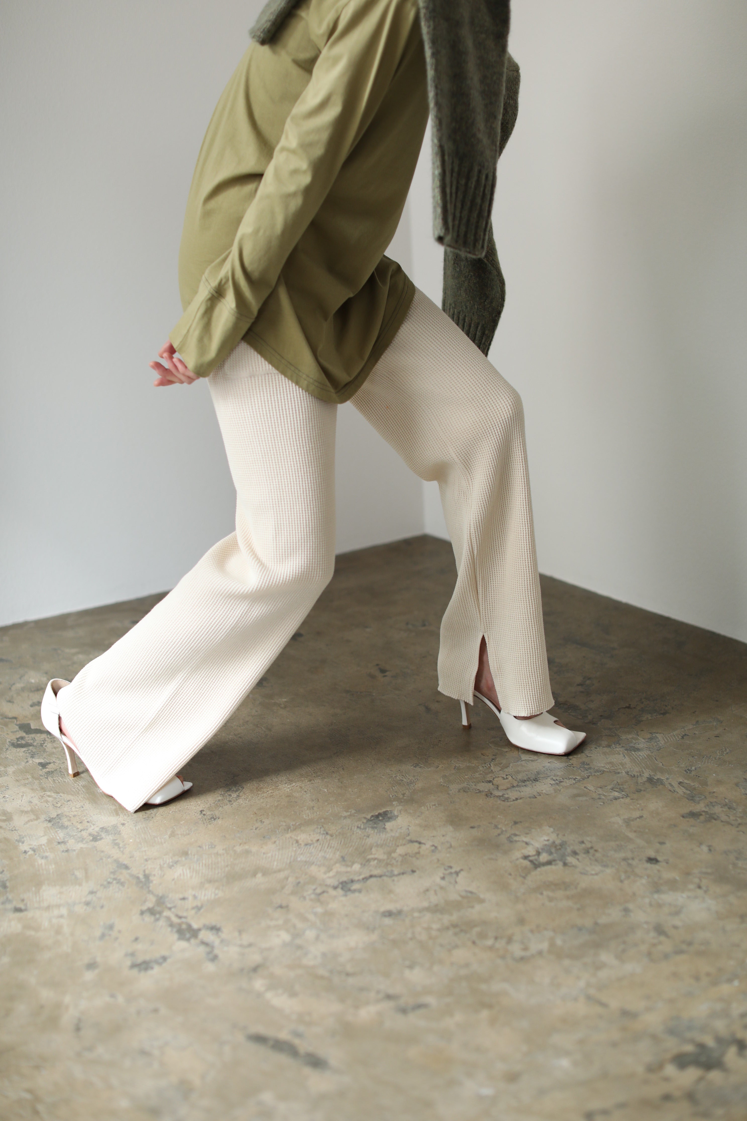 Waffle Slit Pants（ls125P）