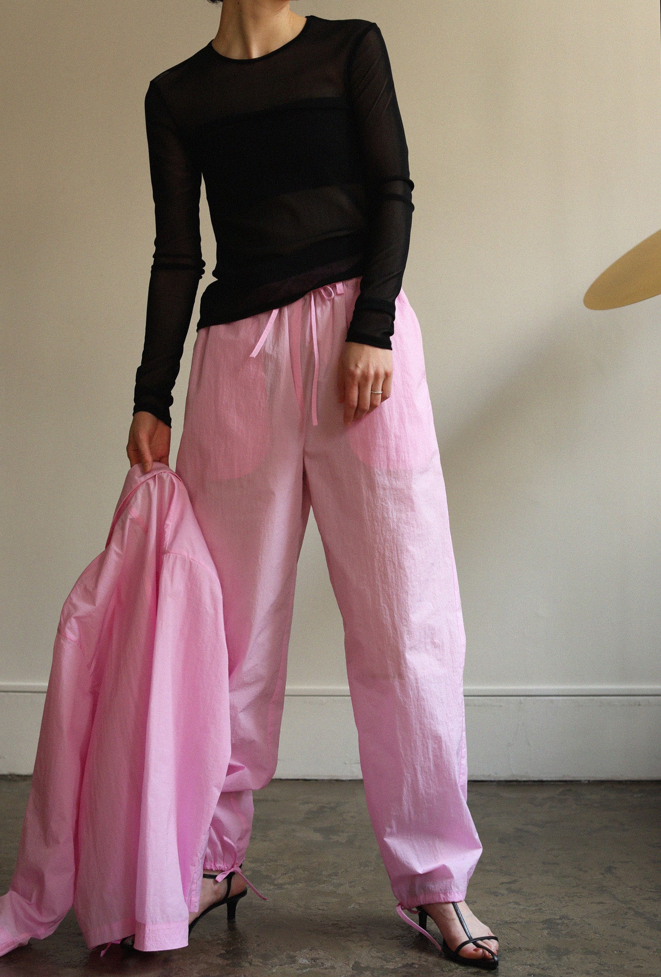 Drawstring Hem Pajamas Pants（ls22278P）