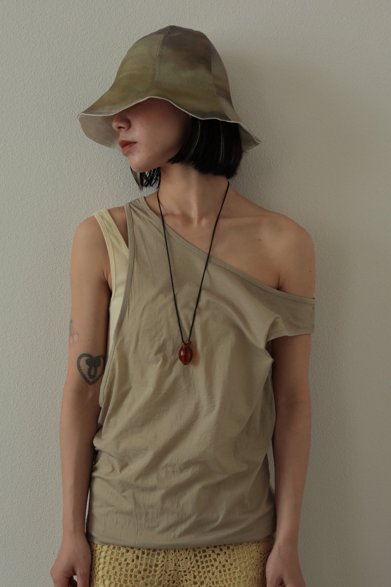 Watercolor Reversible Tulip Hat（ls11220A）