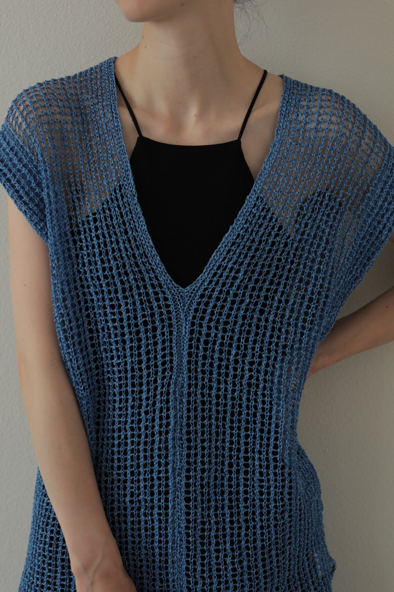Tape Yarn Mesh Vest（ls12225K）