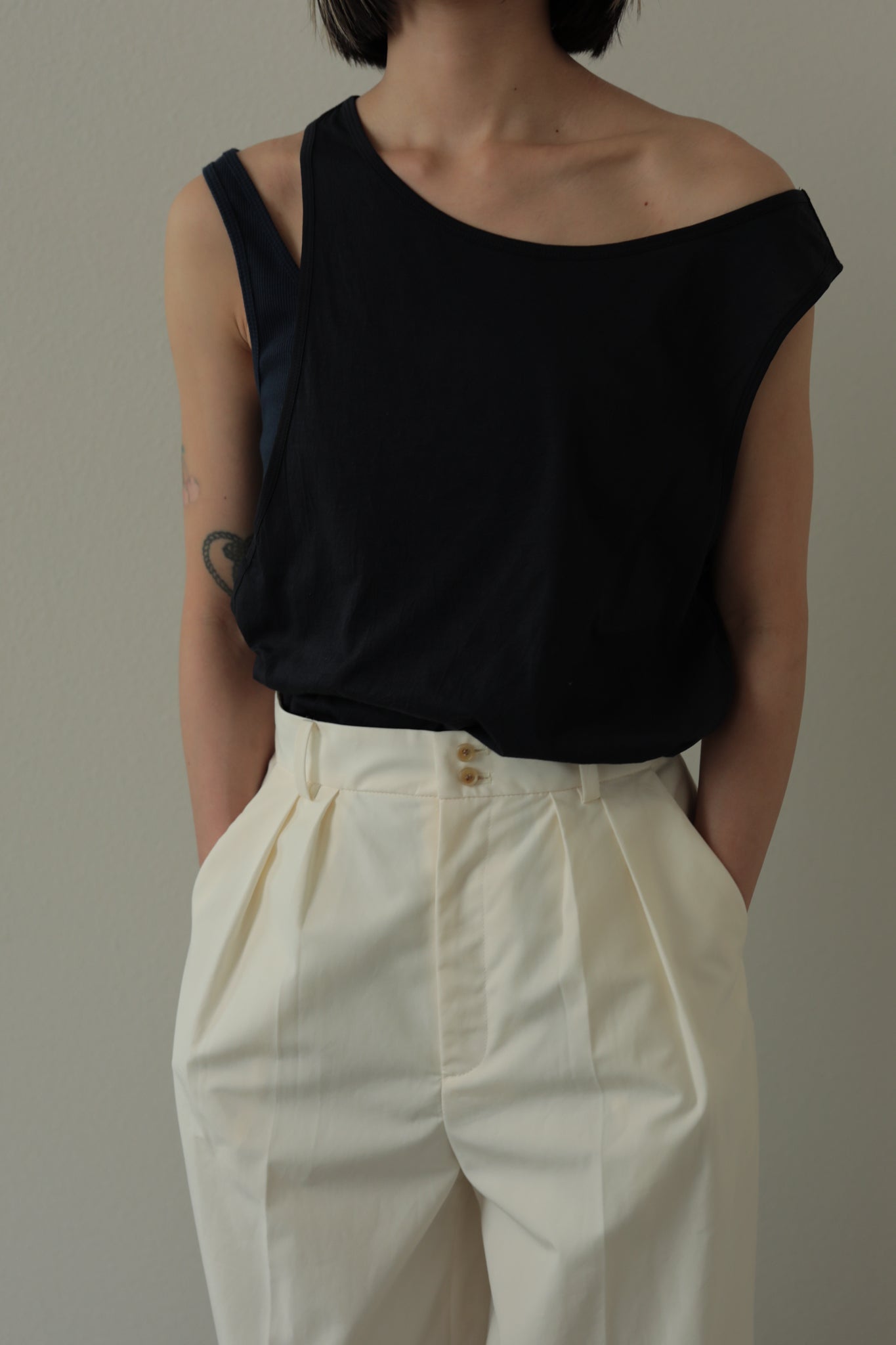 2 Tone Layerd Tank（ls095T）