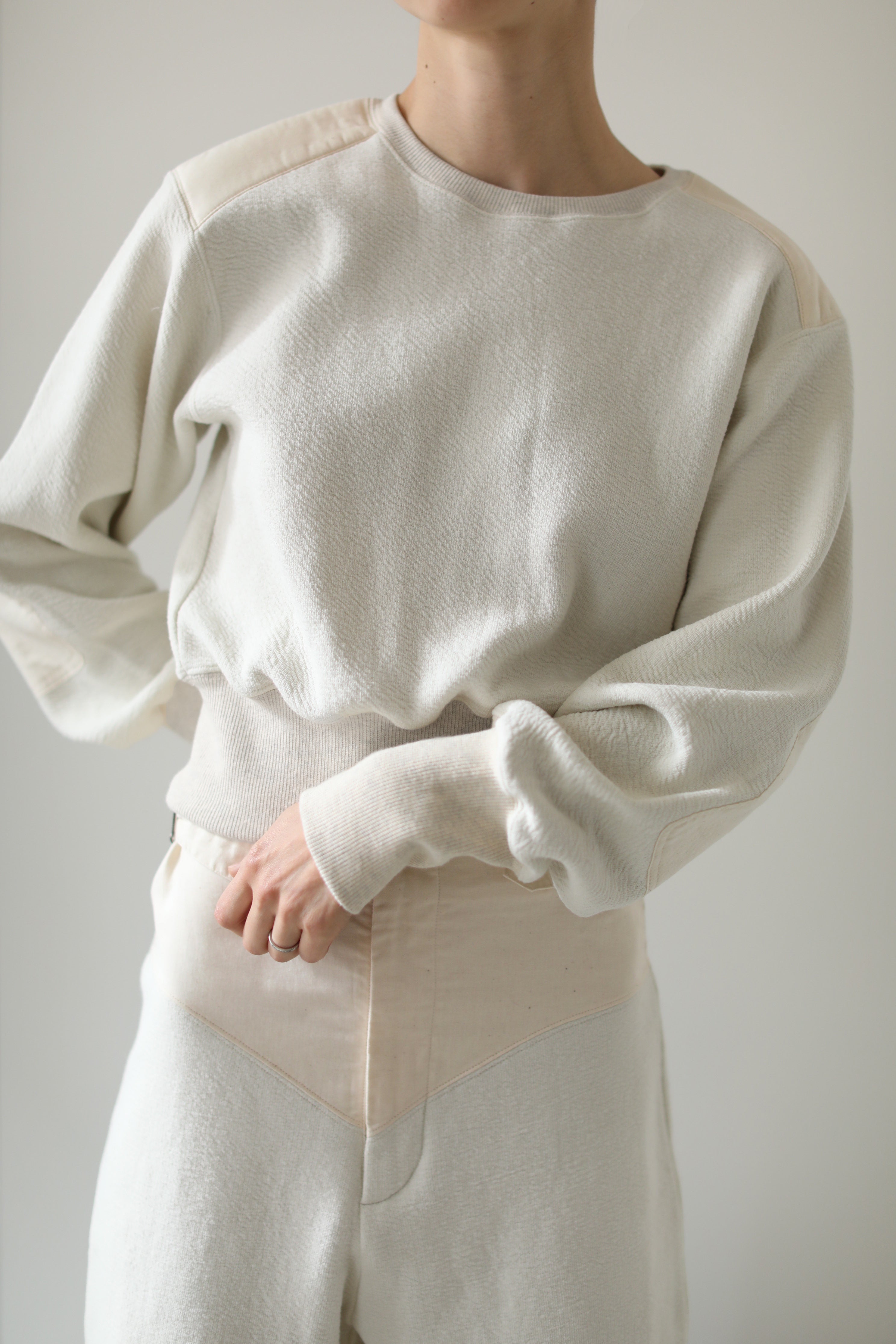 Organic cotton Switching Cropped P/O（ls21272T）