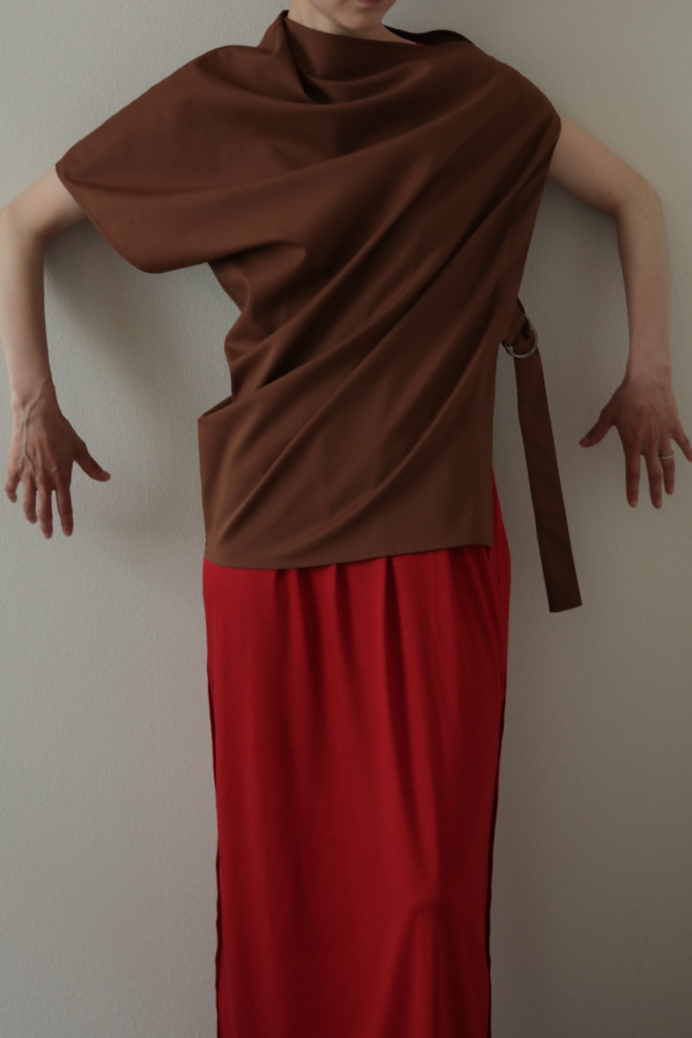 Wool Tropical Drape Top（ls34380T）