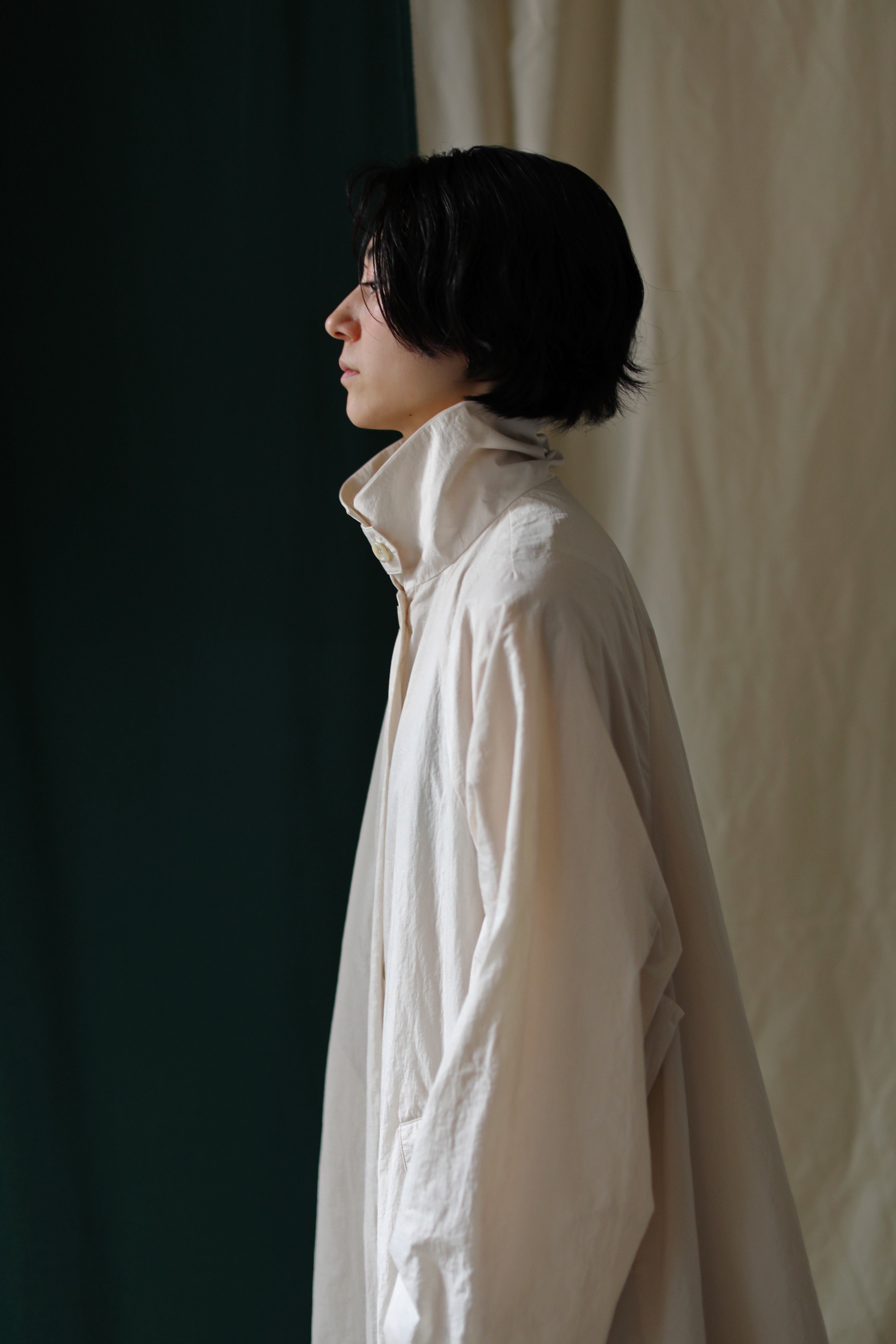 Drape Wide Bal Collar Coat（ls22276J）
