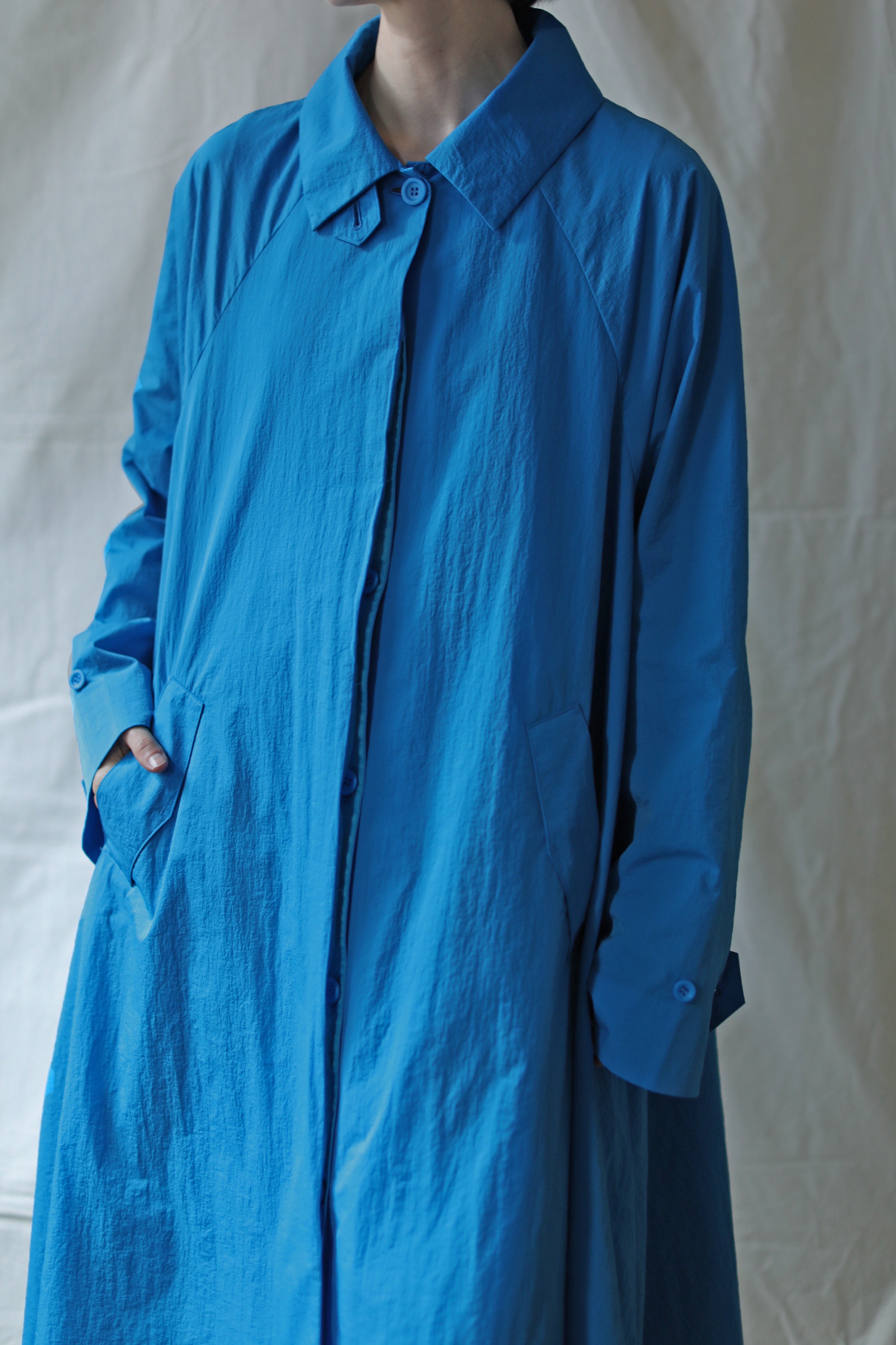 Drape Wide Bal Collar Coat（ls22276J）