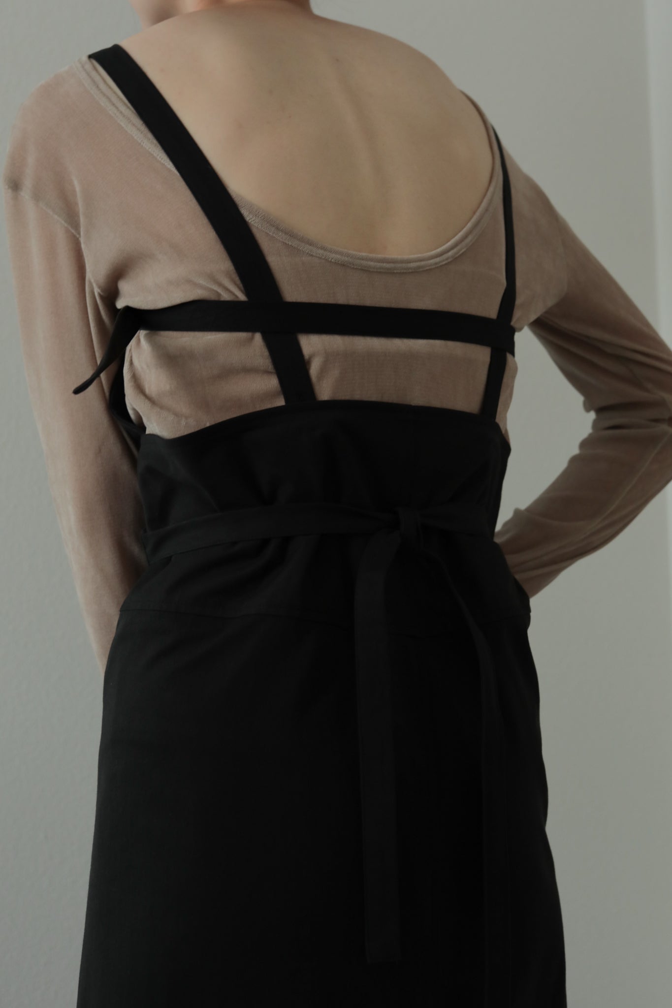 Cotton Twill Apron Dress（ls34405D）