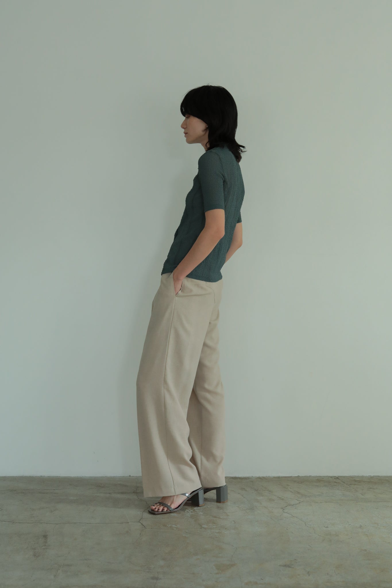 Shorts Switching Tucked Wide Trousers (ls42427P)