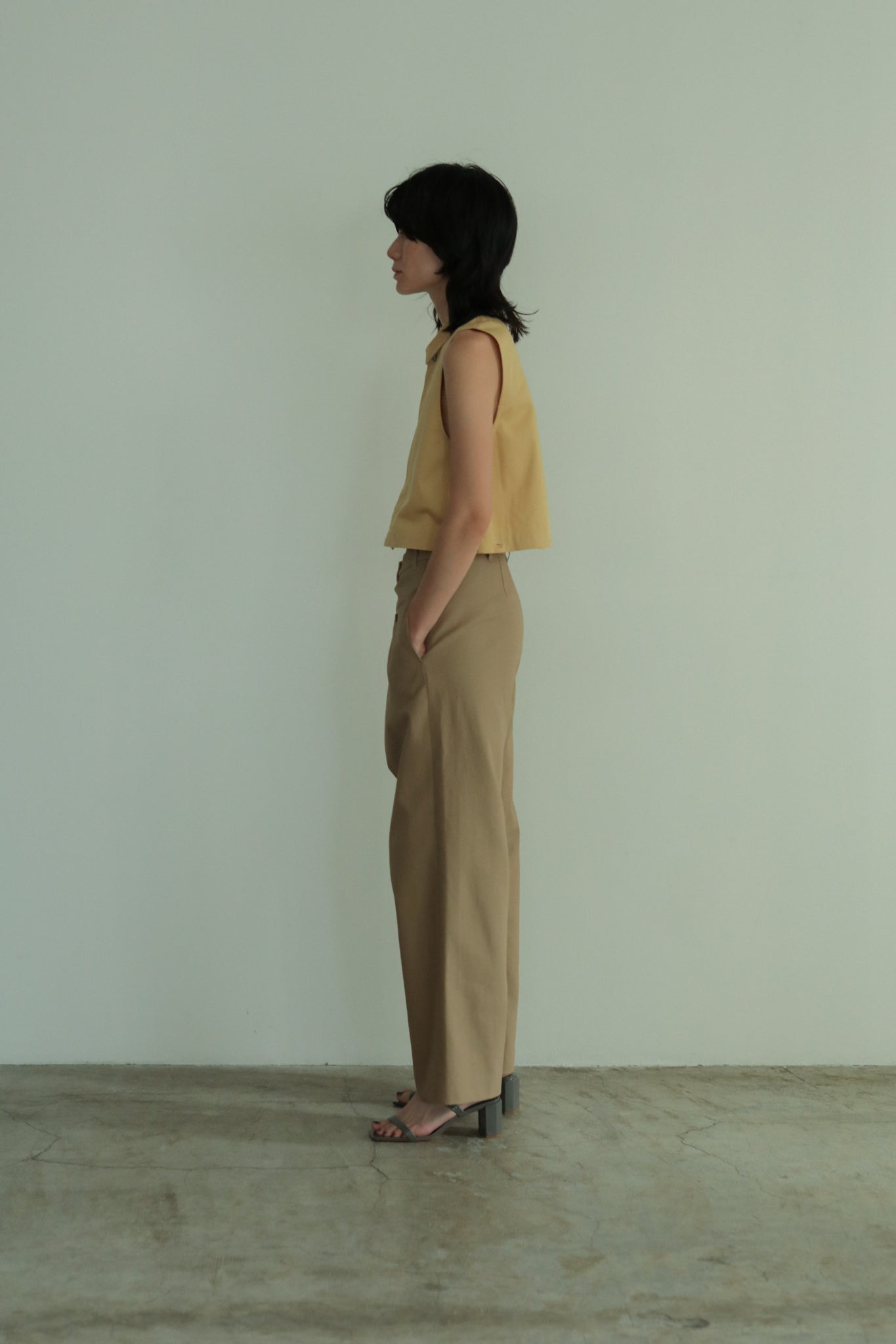 Side Fold Wide Trousers (ls42423P)