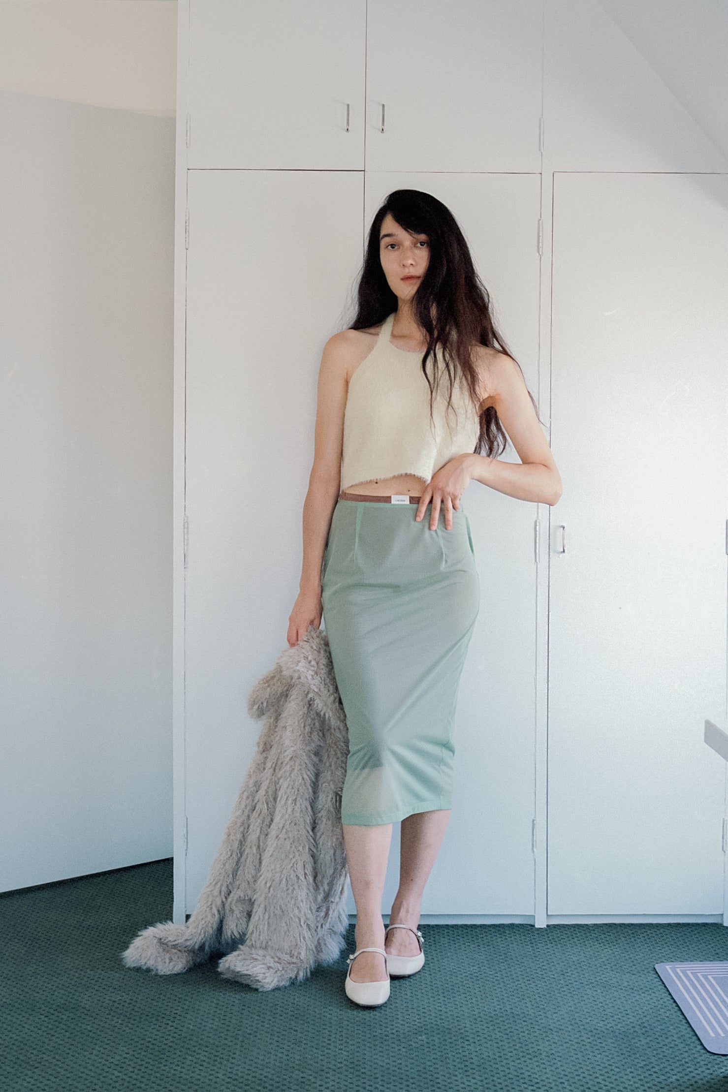 [Exhibition/Destination] Sheer Tricot Skirt With Inner (ls54547S)