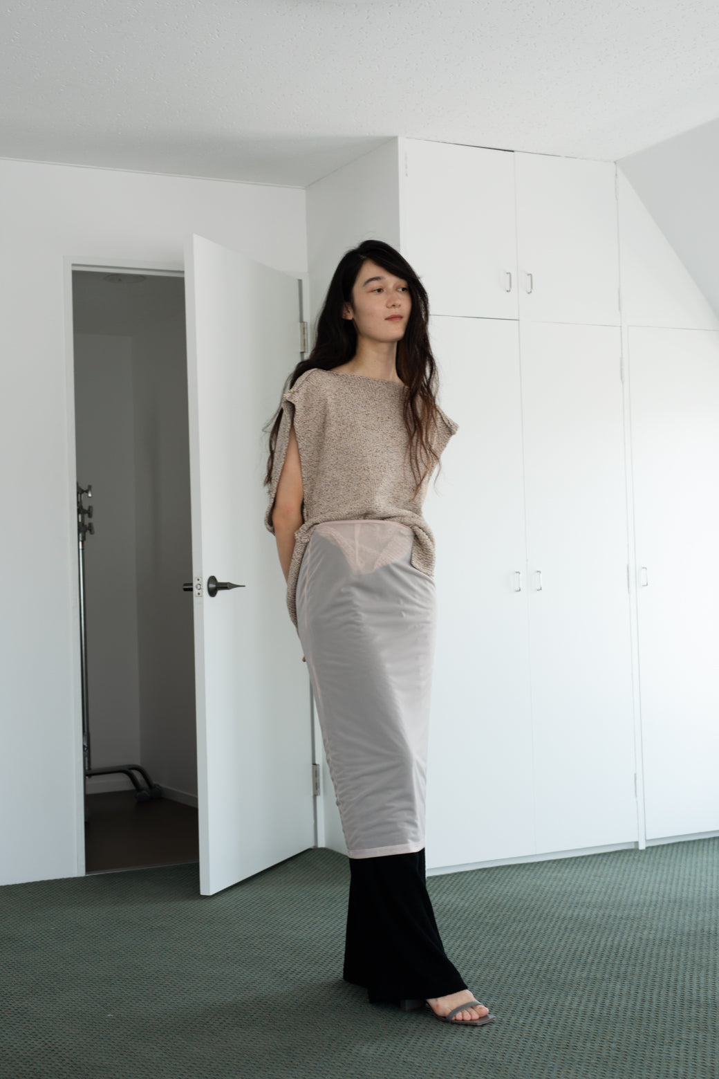 Wool Cotton Mix Color Knit Vest (ls54557K)