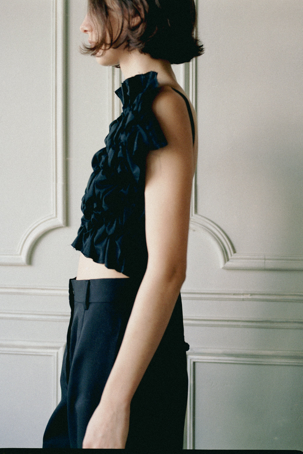 Organic Cotton Shirring Bib(ls62578T)