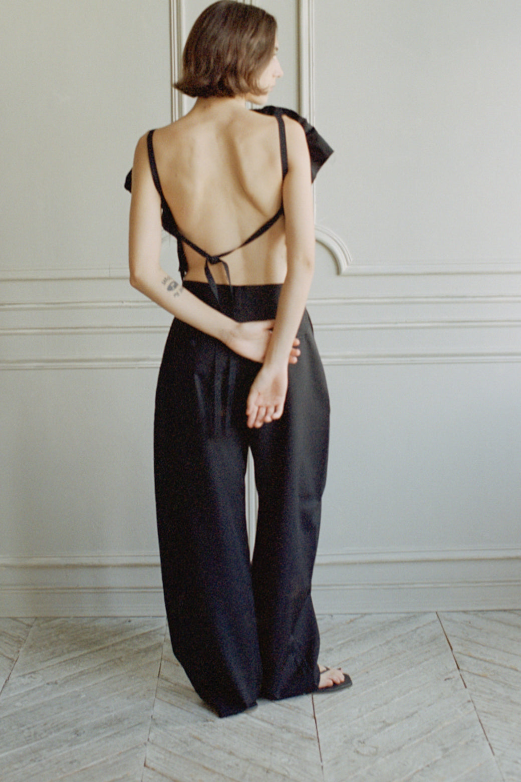 【展示会/後】Organic Cotton Shirring Bib(ls62578T) ¥20,900-