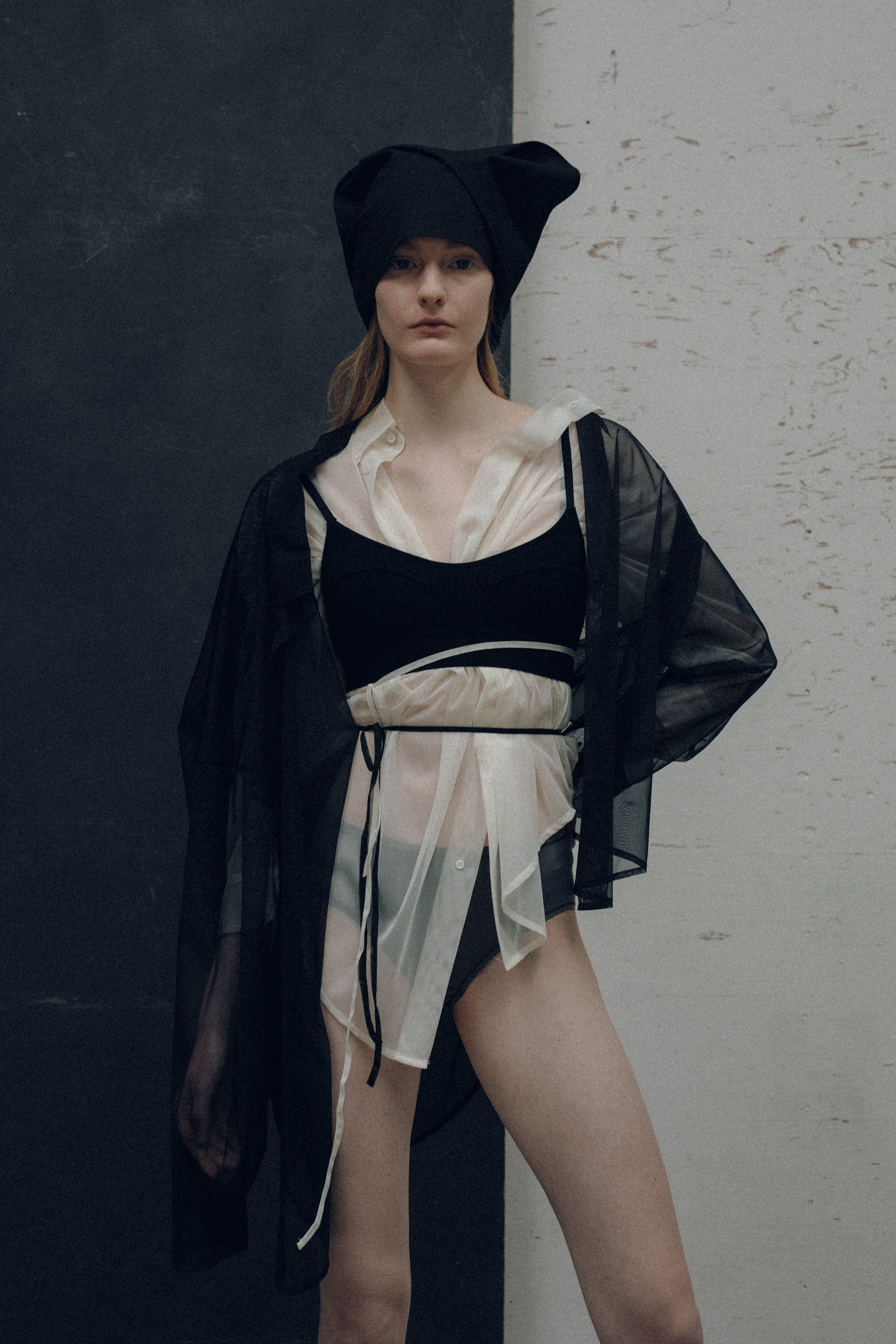 【Studio Doe】Airy Sheer Shirt(DS-258ORT29)