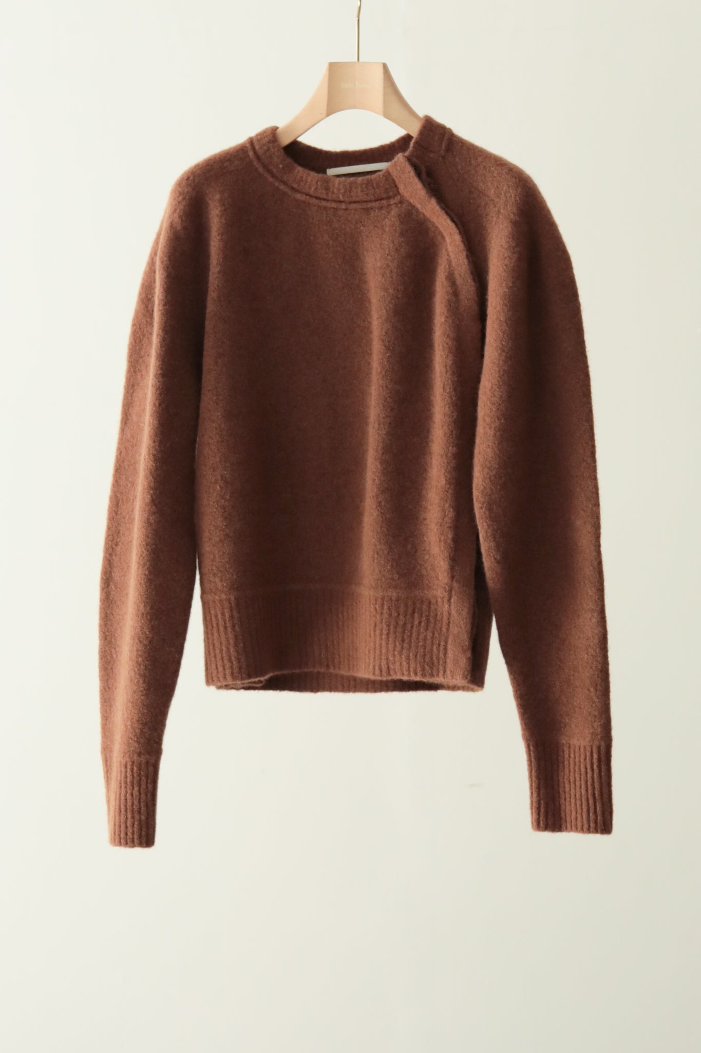 Raccoon Wool Mix Over Shoulder Knit（ls34400K）