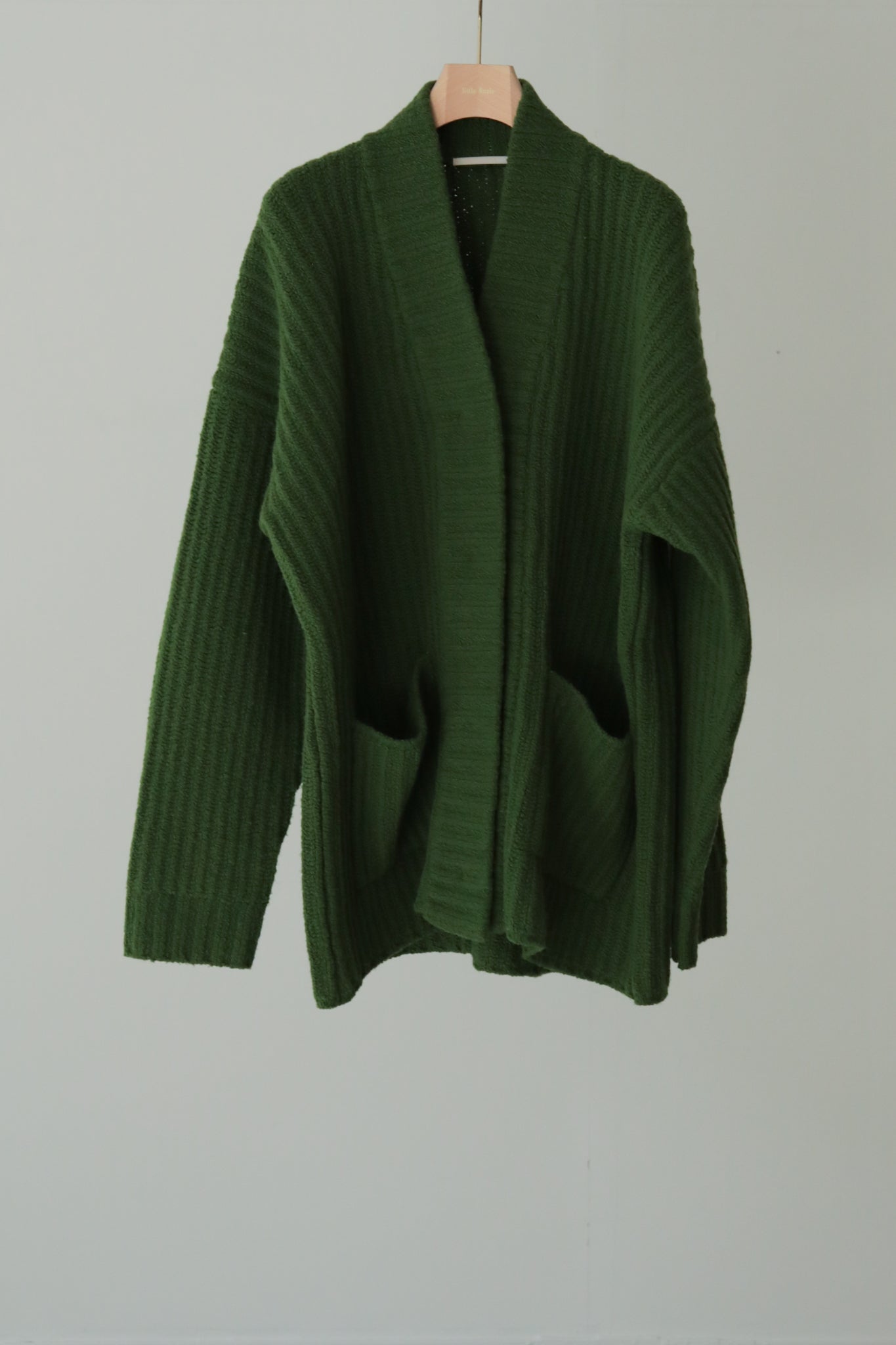 Extra Fine Merino Wool Boucle Yarn Cardigan（ls34401K）