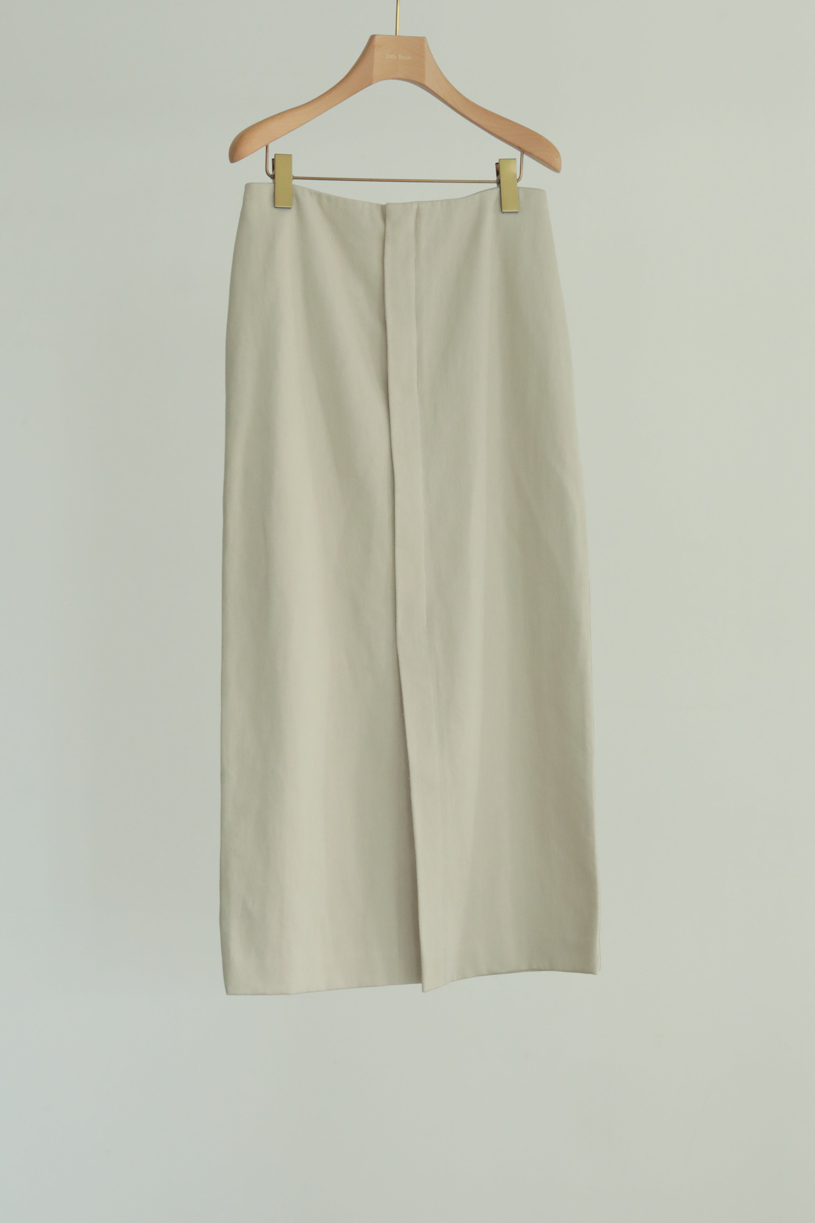 Hemp Organic Cotton Center Slit Skirt (ls42446S)