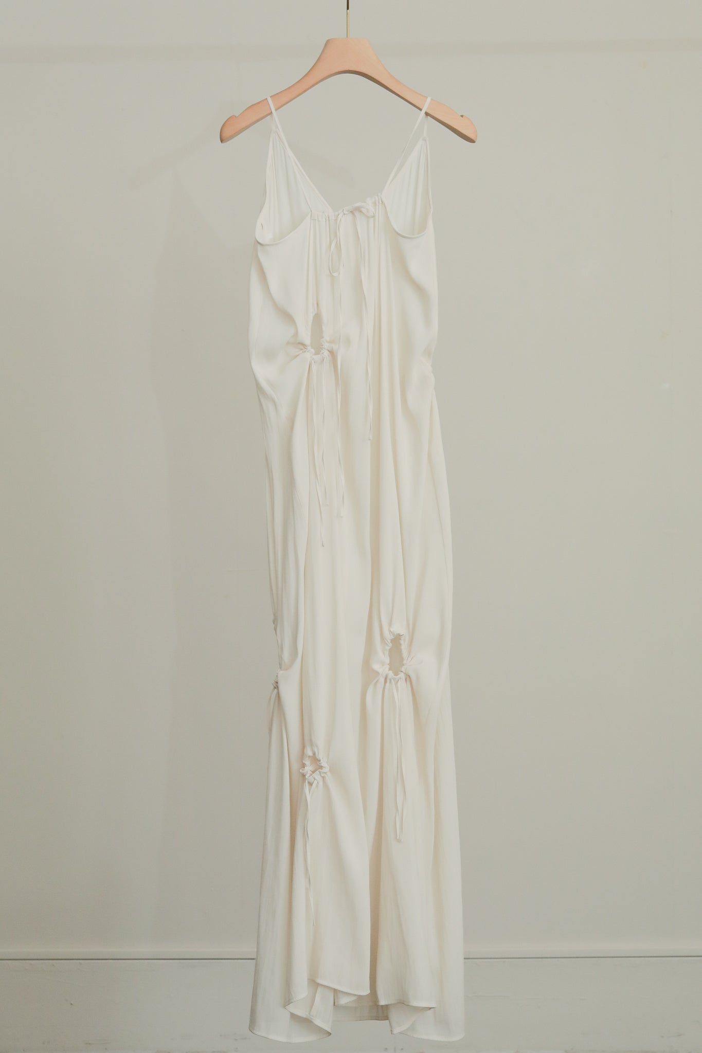 【Pre-order】Dry Georgette Drawstring Slip Dress（ls52516D）