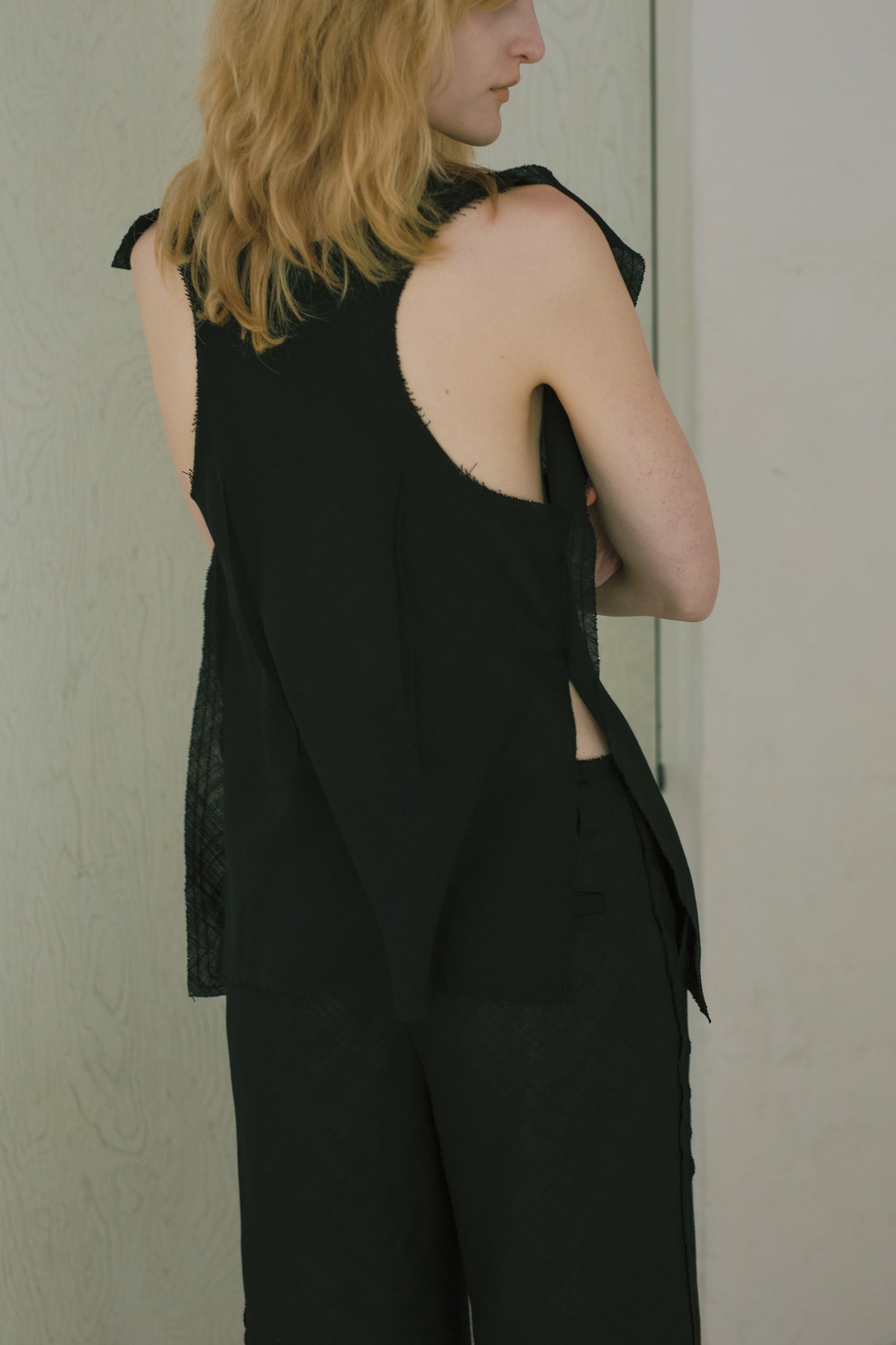 Linen Like PL Unhemmed Square Top (ls72656T)