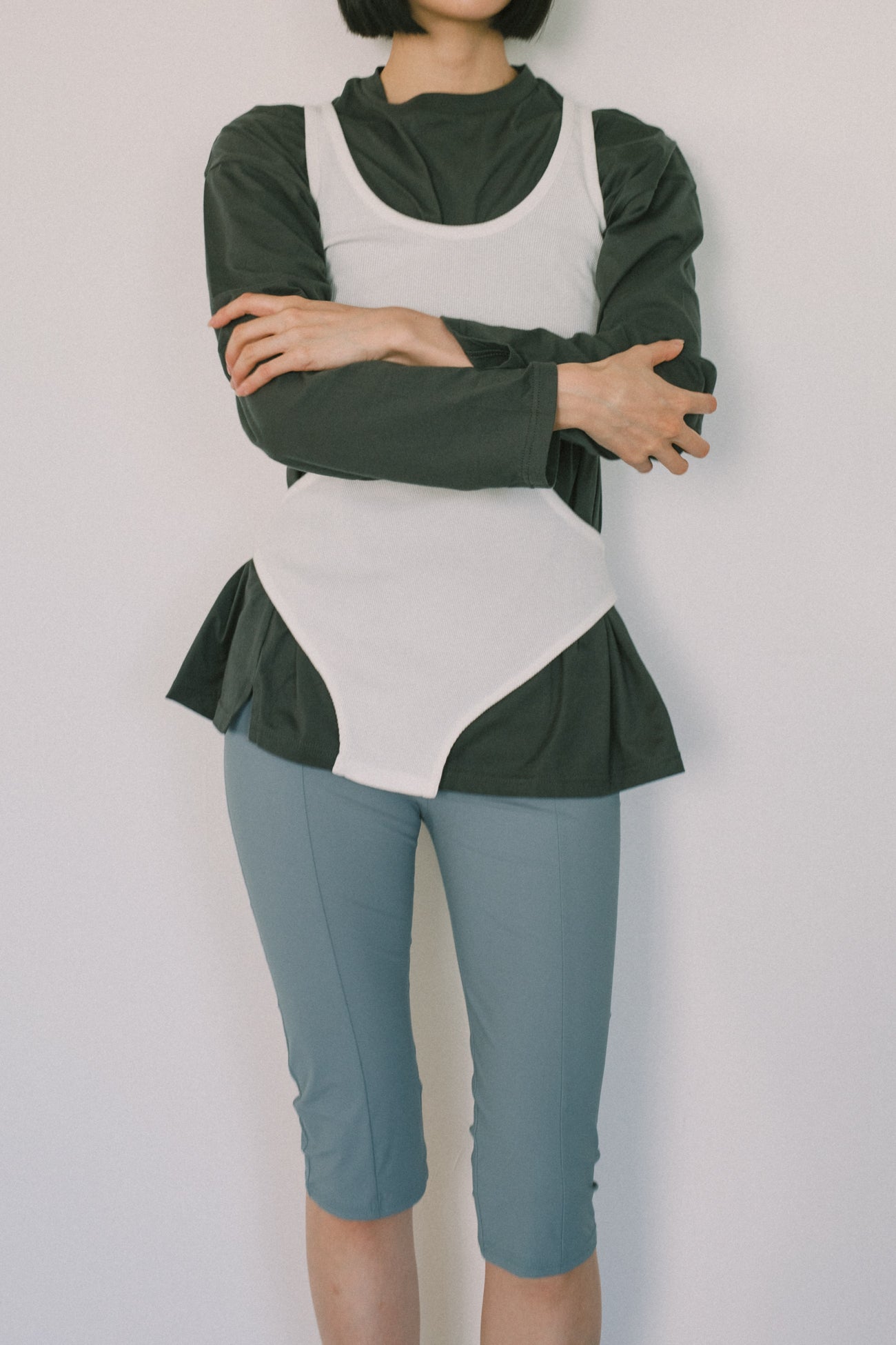 【展示会/後】Recycled Nylon Half Leggings(ls64620P) ¥20,900-