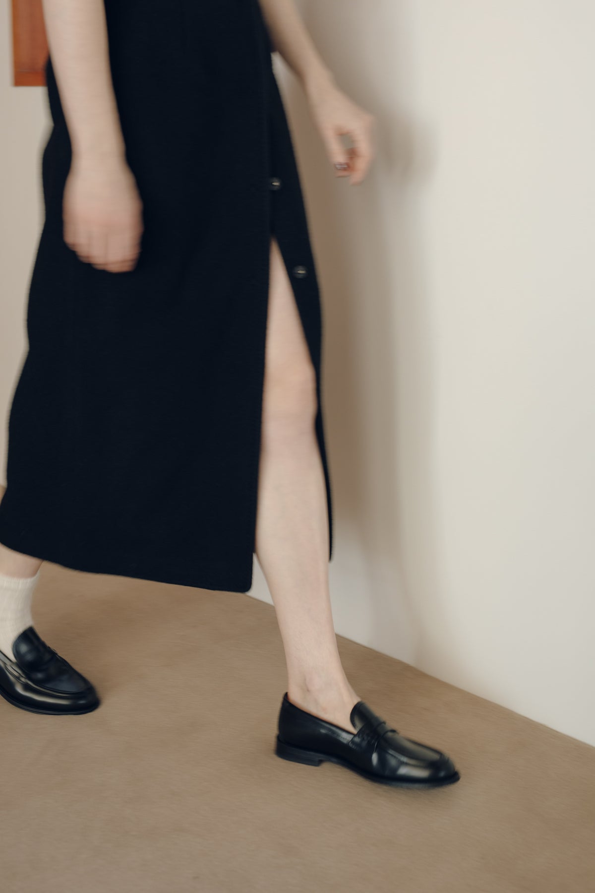 【展示会/後】Recycled Wool Nylon Wrapped Skirt (ls64603S) ¥37,400-