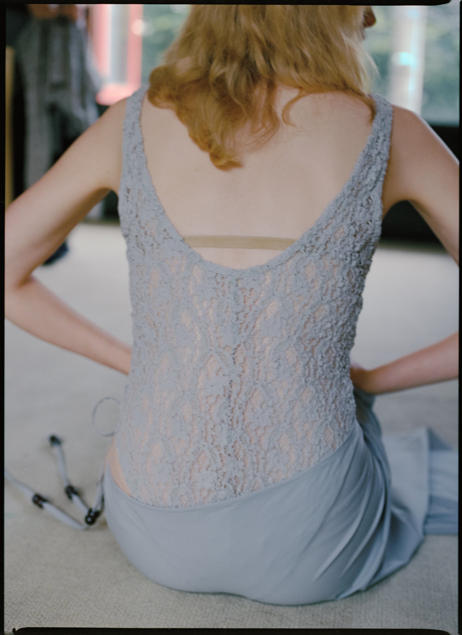 Cotton Shrink Lace Bodysuit (ls72633T)