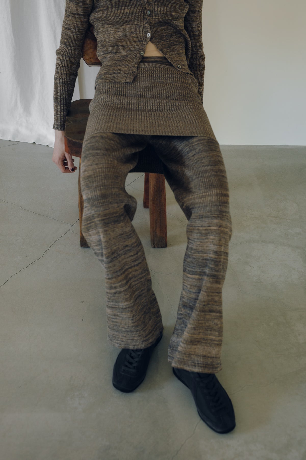 【展示会/後】Cotton 5color Marled Rib Knit Tube (ls64606K) ¥17,600-