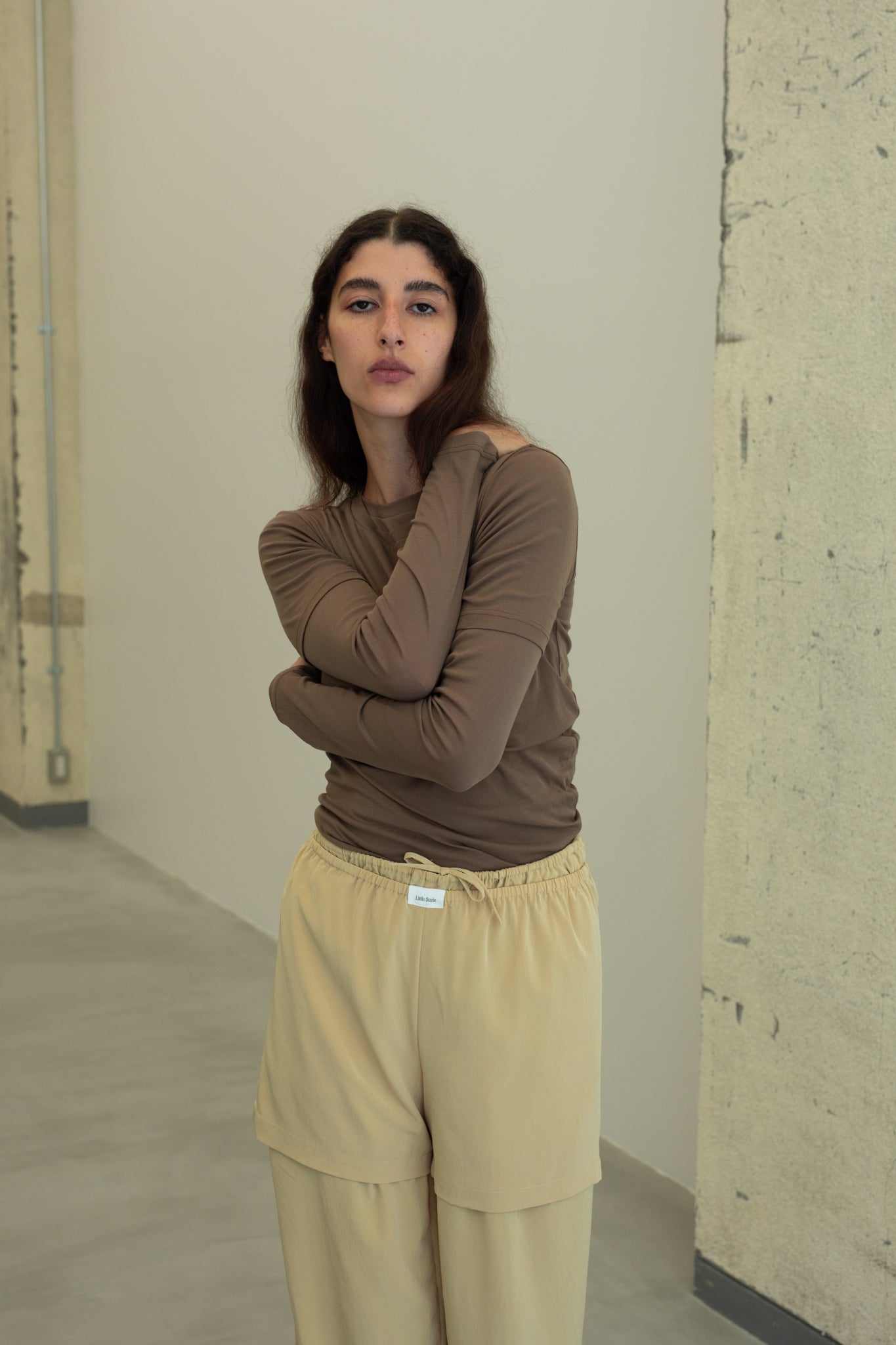 トップス Little Suzie / HIGH TWIST JERSEY L/S T High Twist Jersey Distored L/S Tee（ls52518-2）