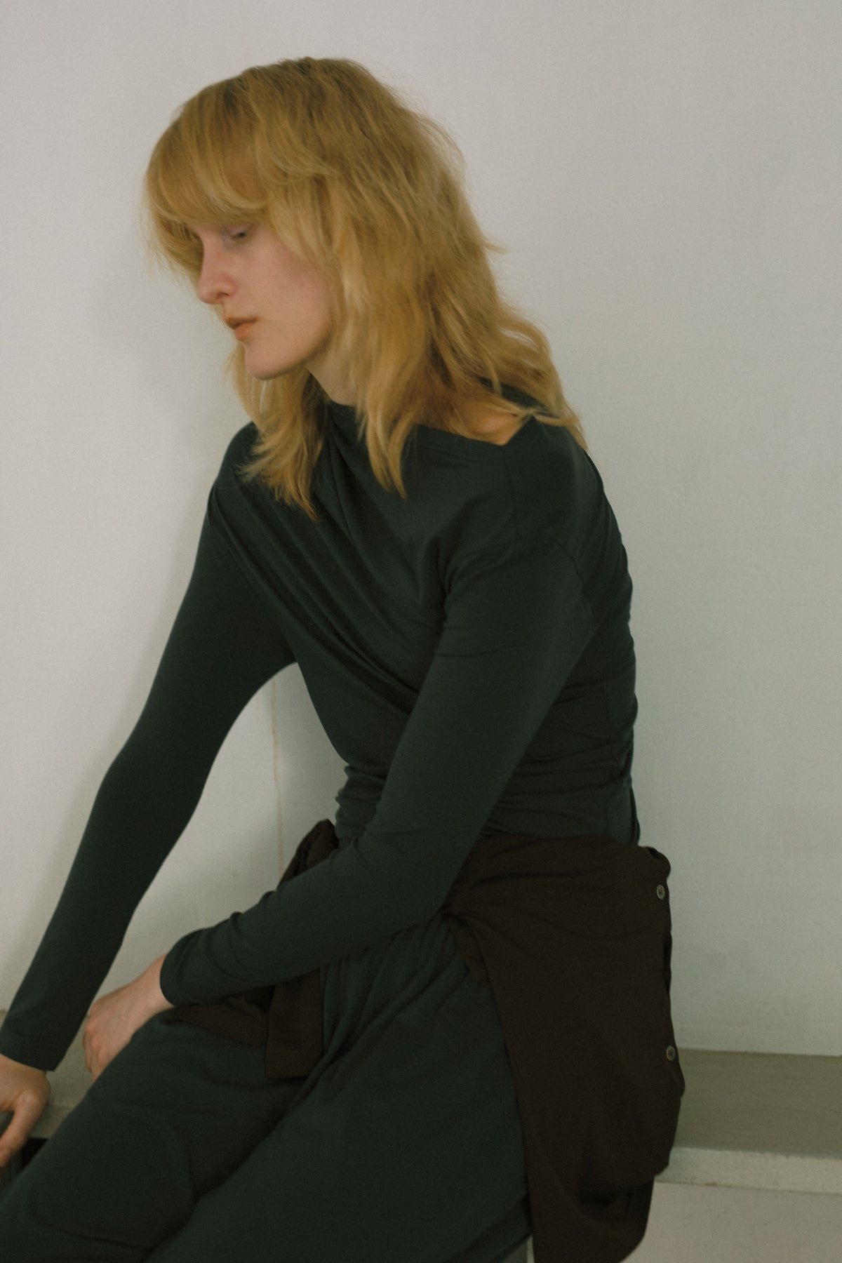 【展示会/後】Eucalyptus Jersey Drape Top (ls72652T) ¥24,200-