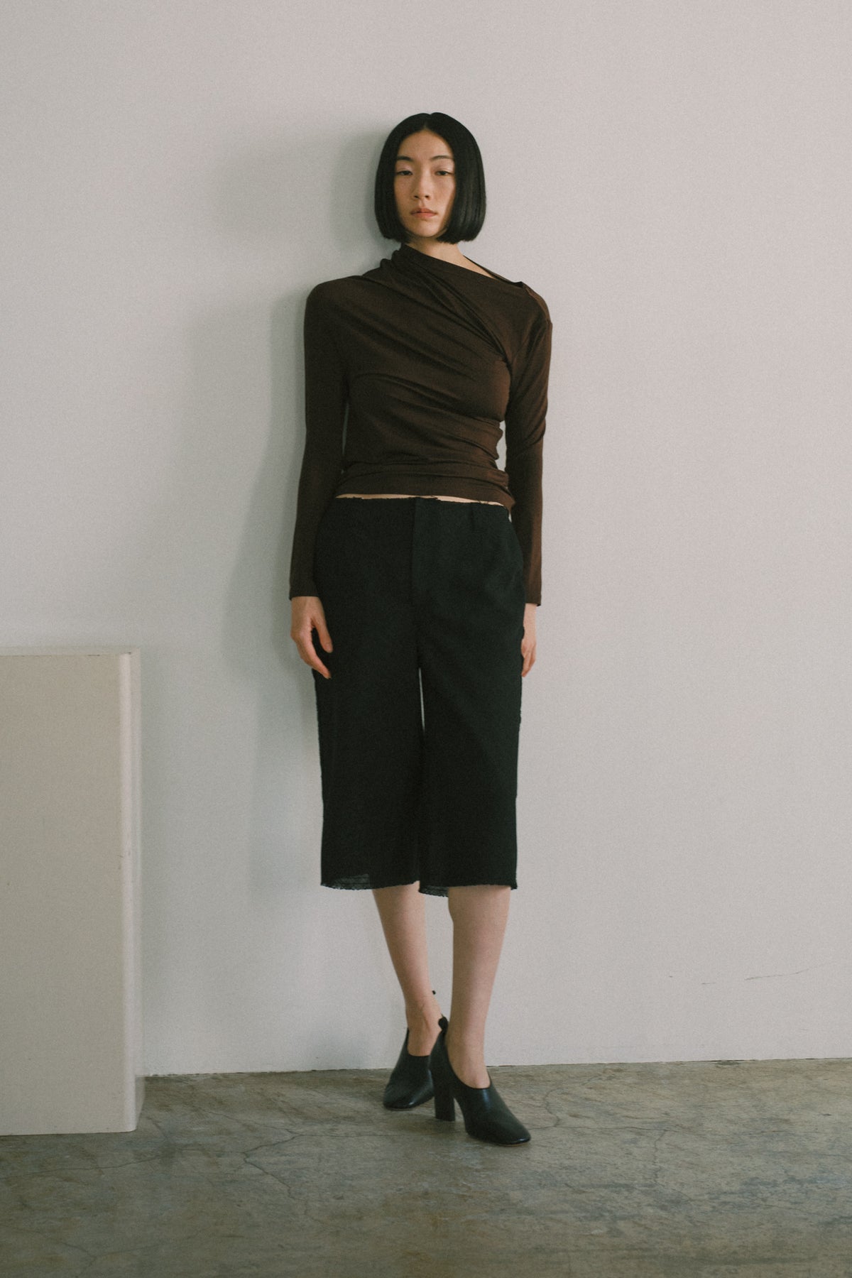 【展示会/後】Eucalyptus Jersey Drape Top (ls72652T) ¥24,200-